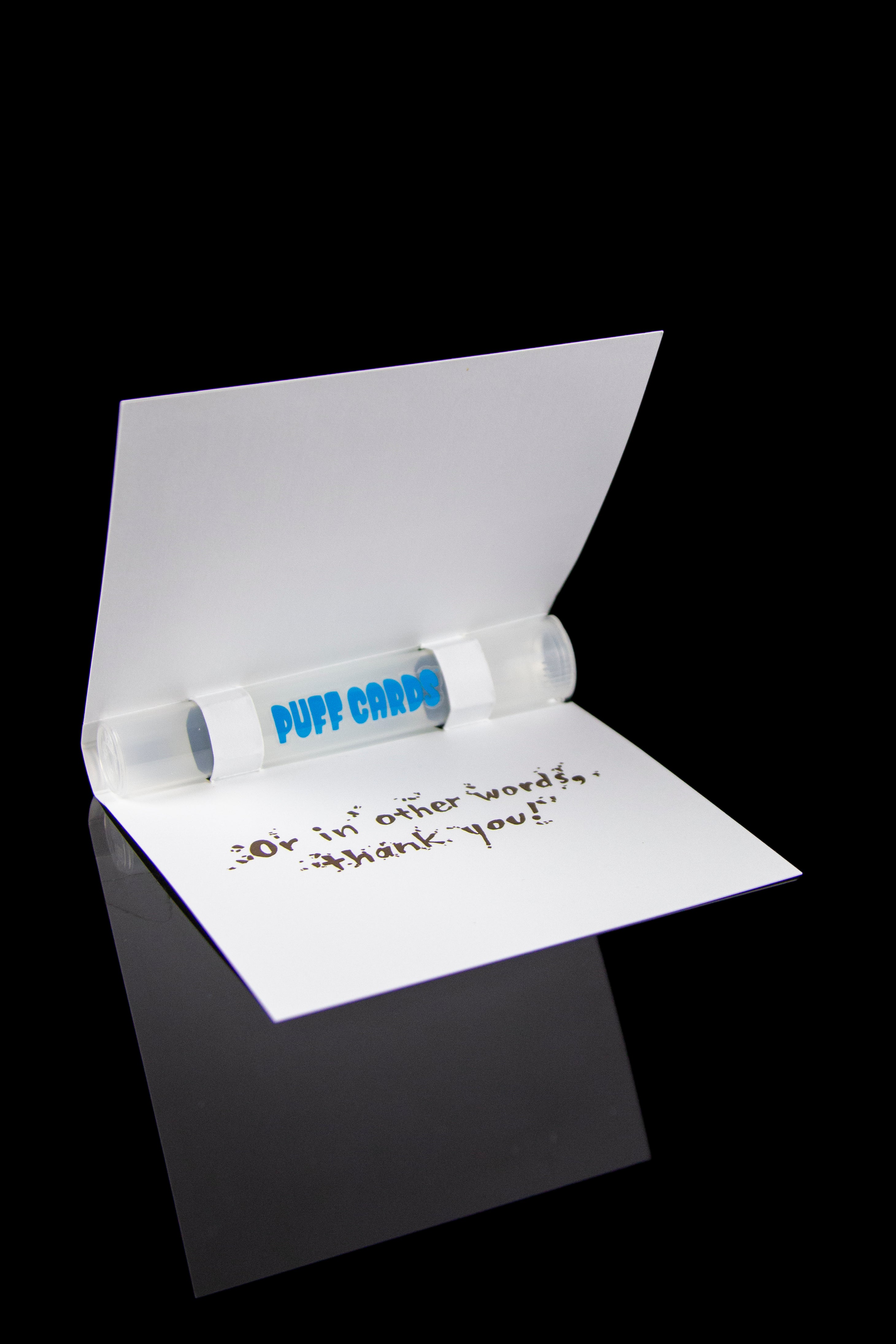 Puff Cards: Cannabis - Storing Greeting Card with Smell - Resistant Tube