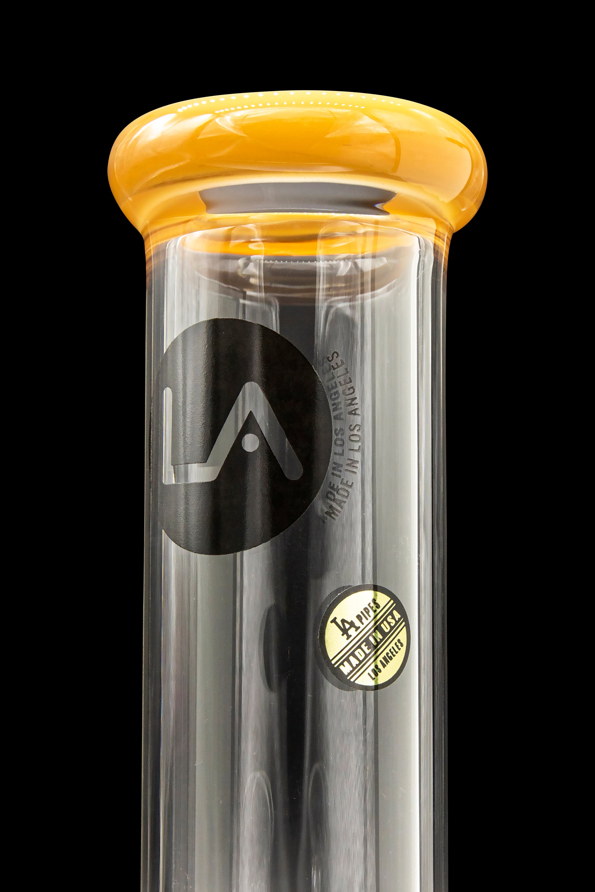 LA Pipes Borosilicate Glass Straight Tube Bong - A Timeless Classic