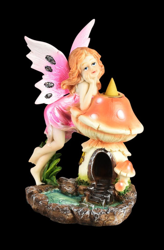 Enchanting Mushroom House & Fairy Backflow Incense Burner