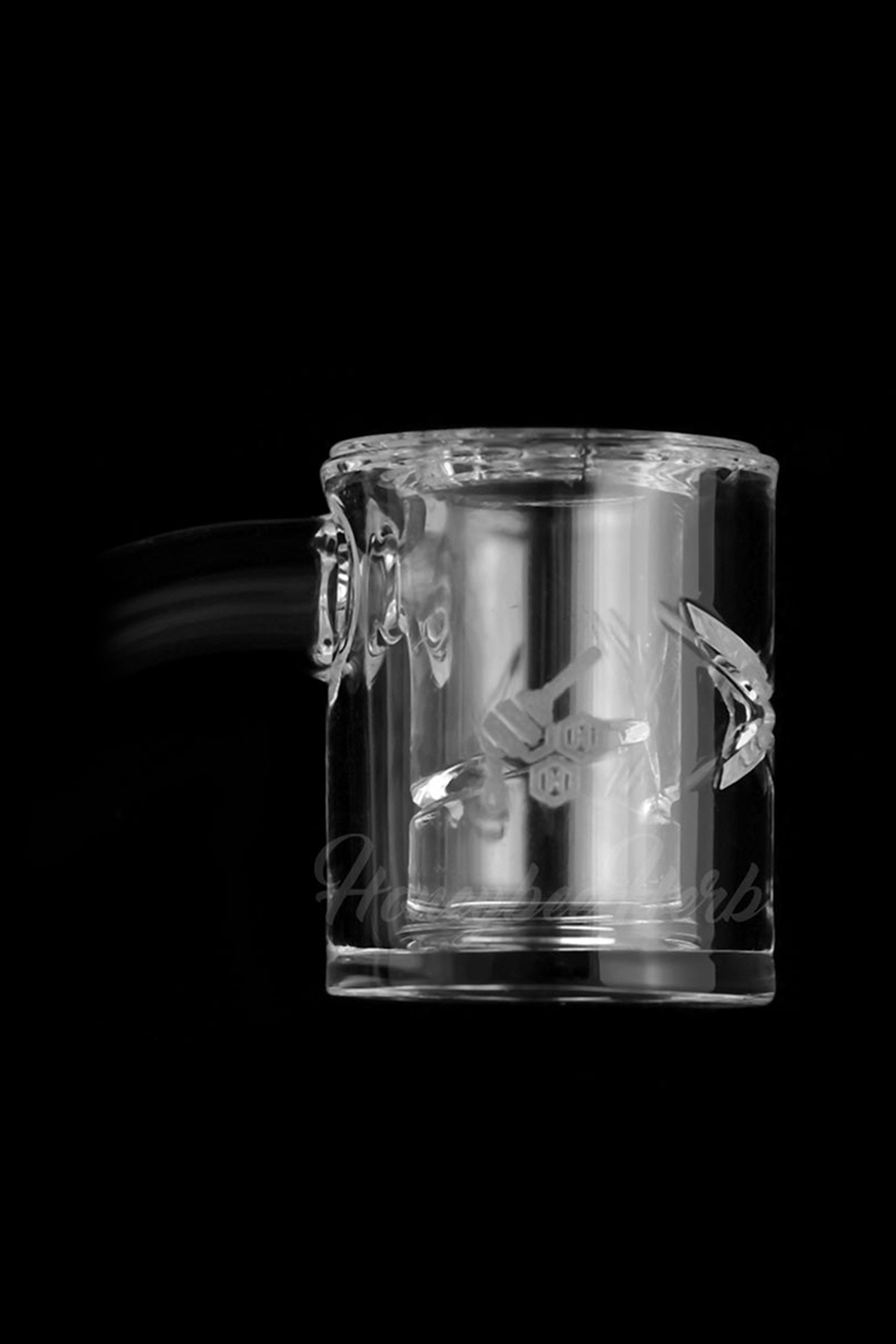 Honeybee Herb's Stunning Yellow Line Honey Chamber Quartz Banger