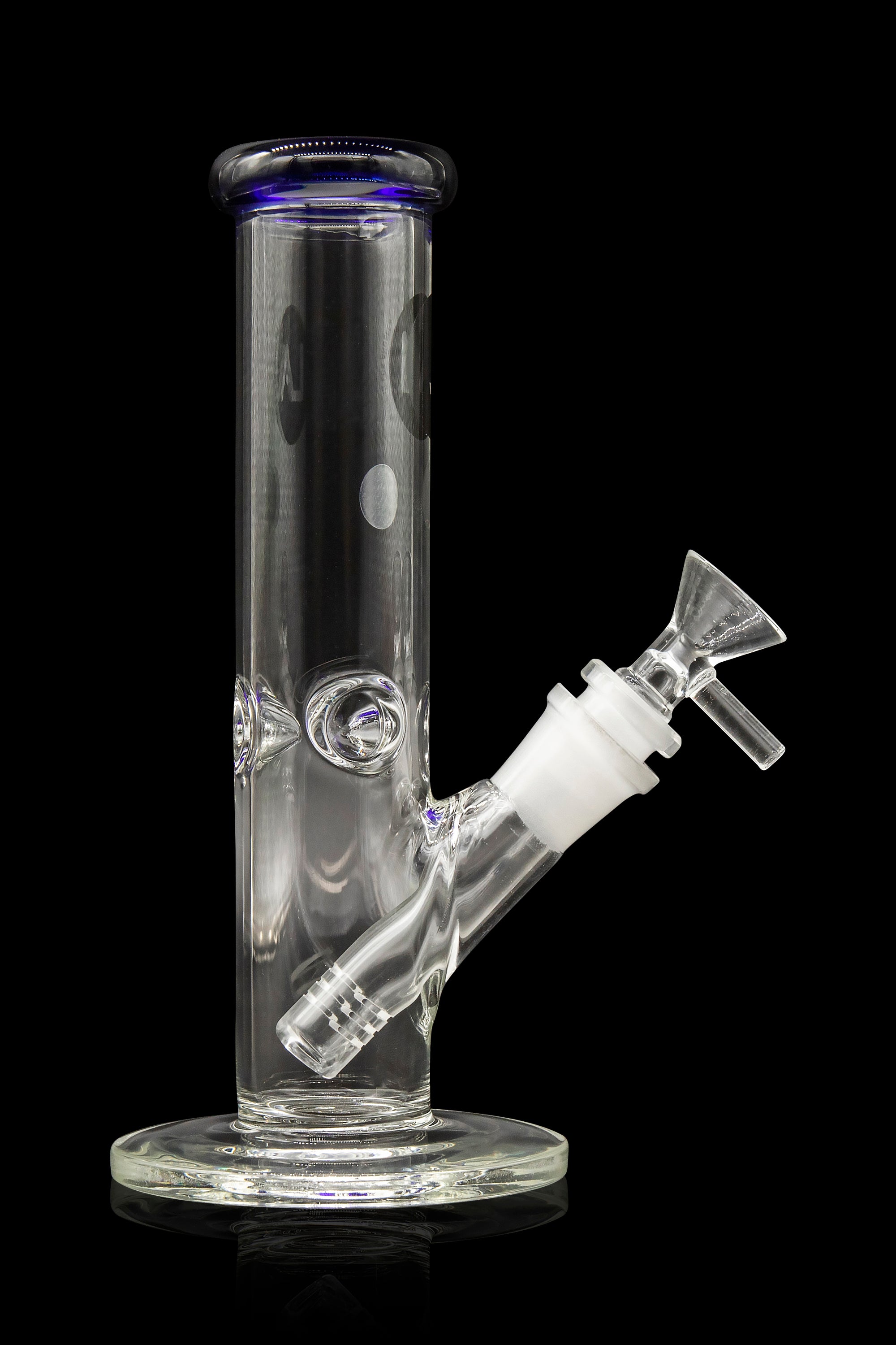 LA Pipes Borosilicate Glass Straight Tube Bong - A Timeless Classic