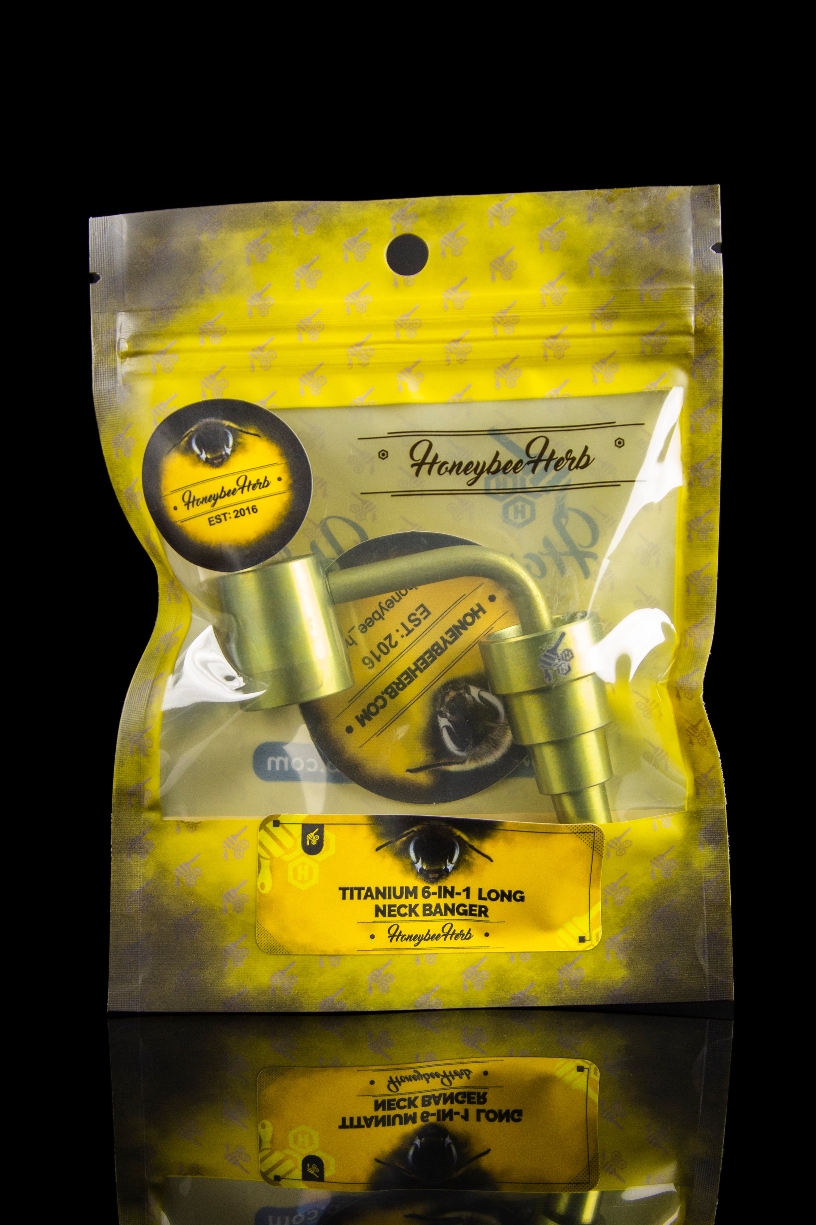 Honeybee Herb's Stunning Titanium 6-In-1 Long Neck Banger