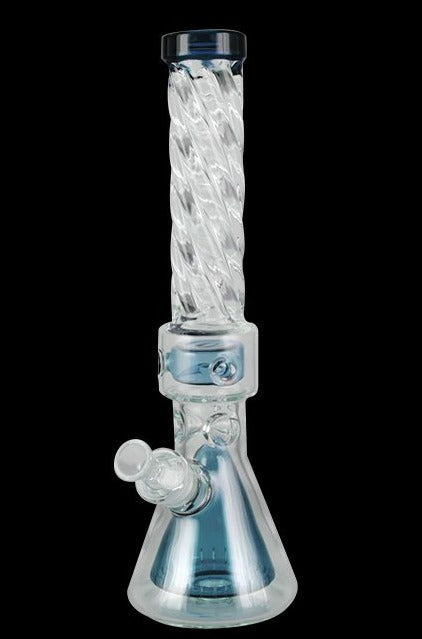 Stunning Double Chamber Twist Waterpipe
