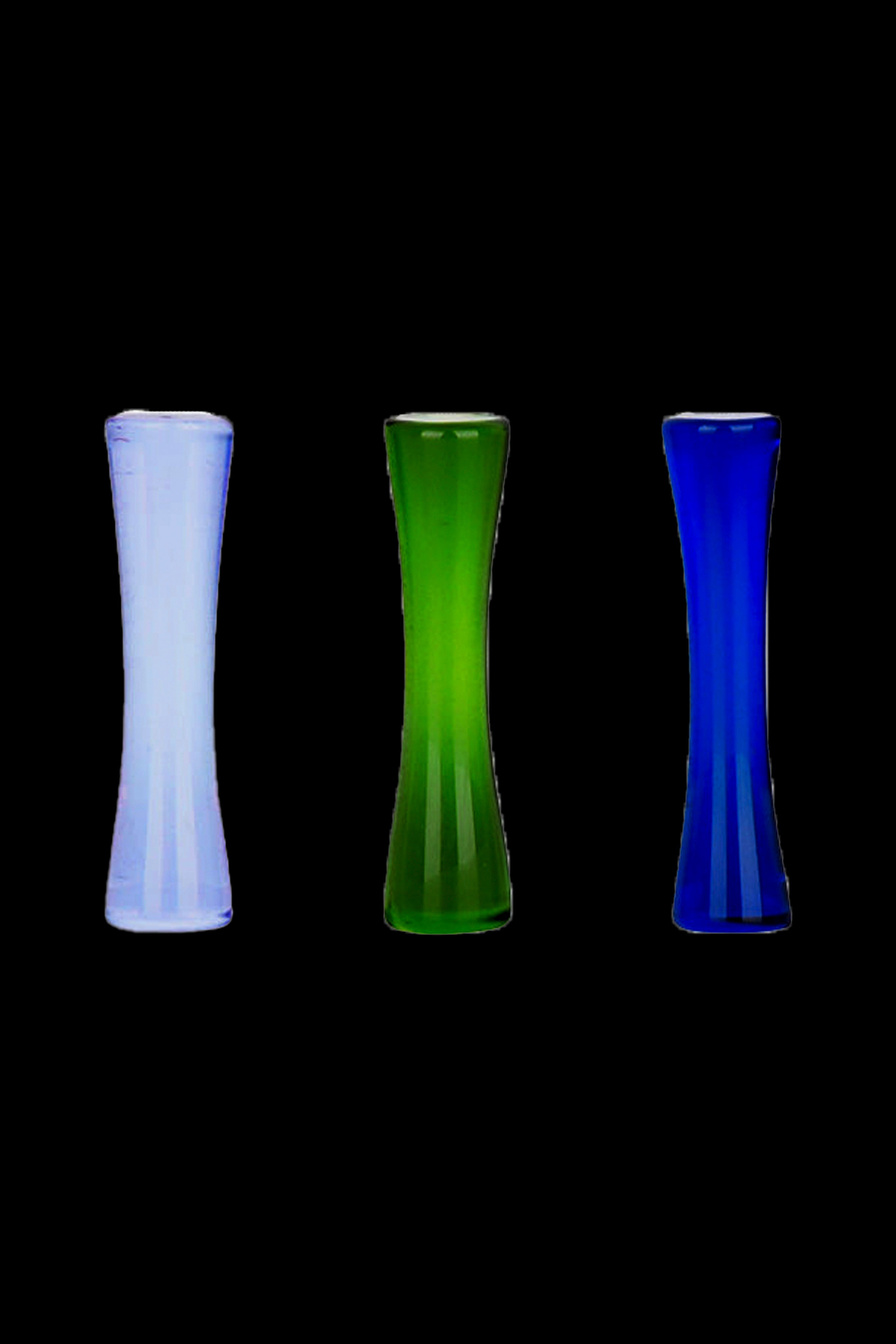 Bear Quartz Hourglass Pillar Set - 3pc Assorted Vibrant Colors