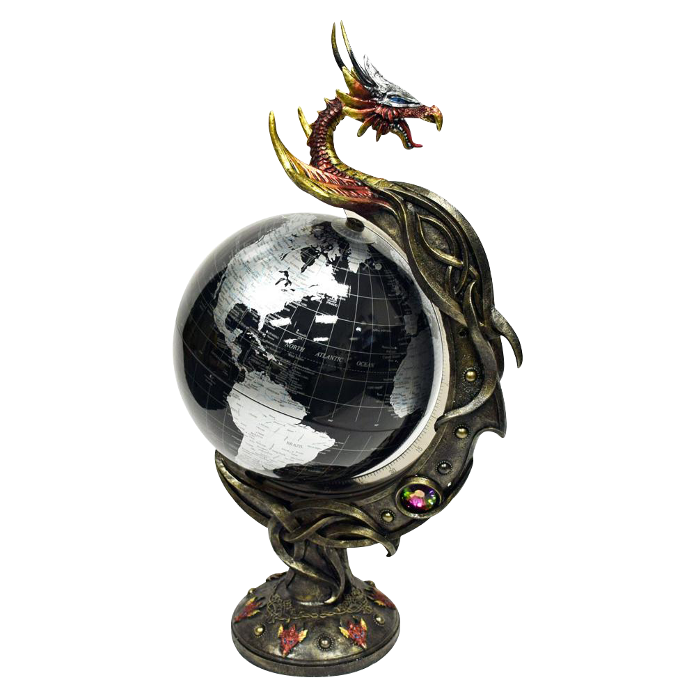 Epic Dragon Spinning Desk Globe - Unleash Your Imagination!