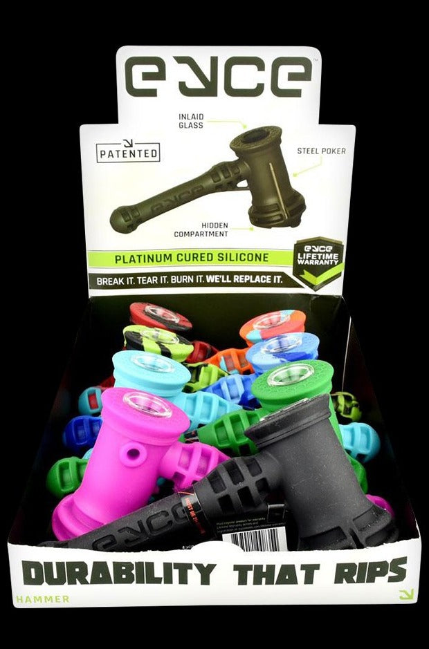 8-Pack Eyce Silicone Hammer Bubbler Pipes - Your Ultimate Outdoor Companion