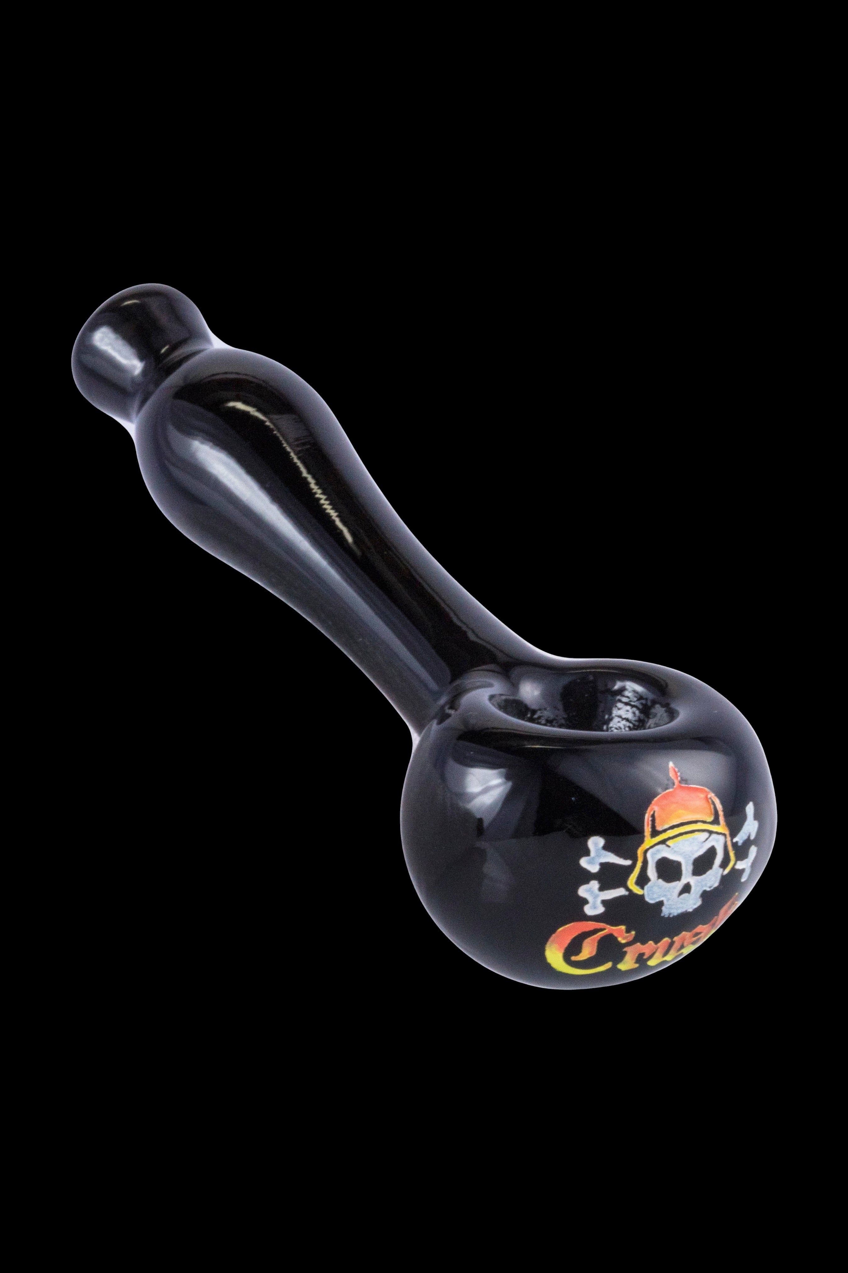 Crush Laser-Etched Hand Pipe with Stunning Skull Logo