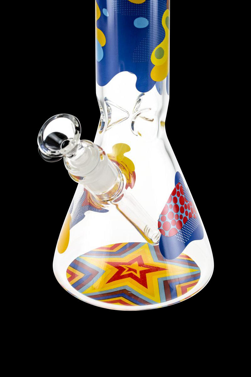 Famous Brandz Papaya: Stunning Glass Beaker Ice Bong