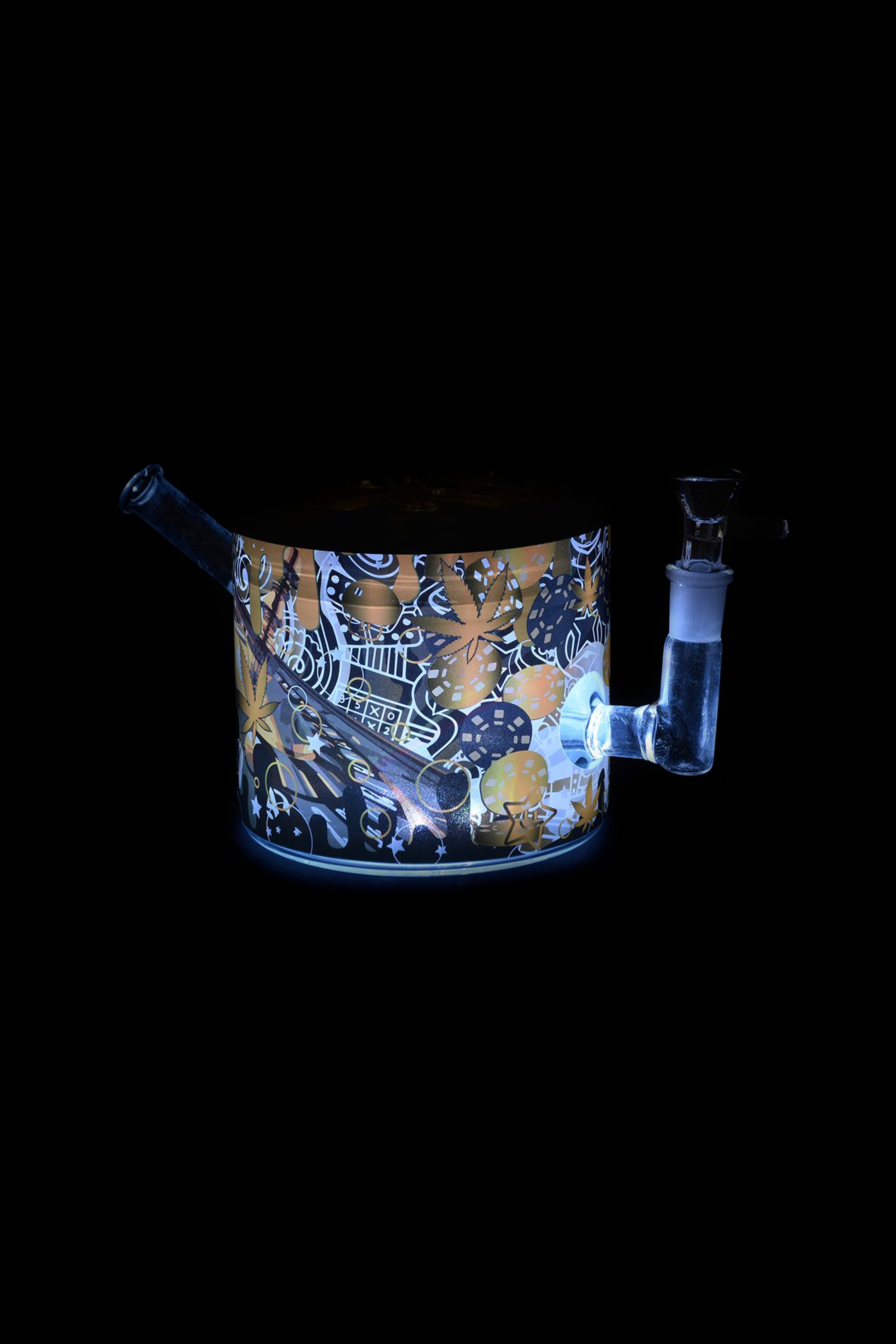 Thrilling Dabtized Puff'N'Play Roulette Game Glass Water Pipe