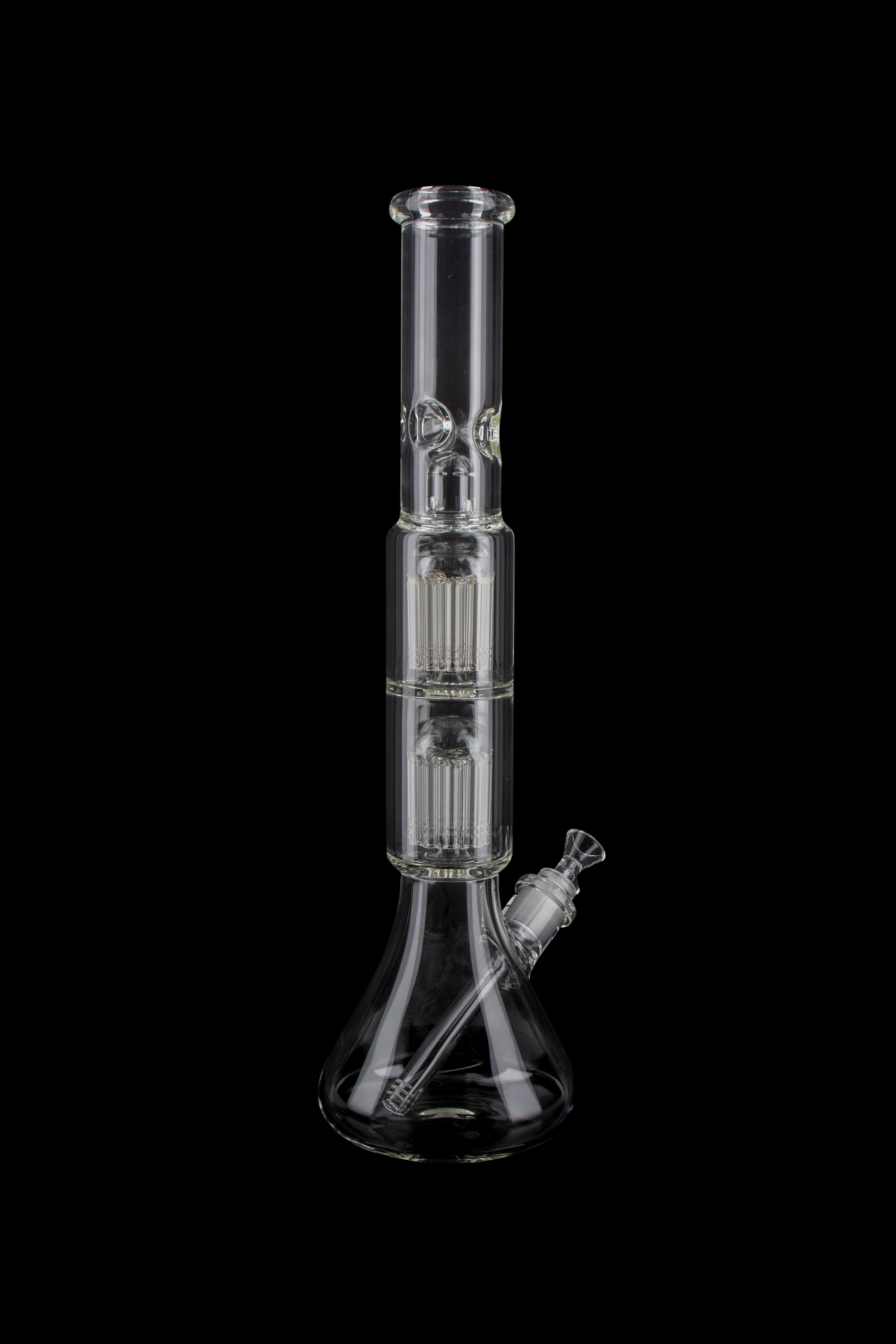 19-Inch Beaker Base Ice Bong with Double Tree Perc: A Smoker's Dream!