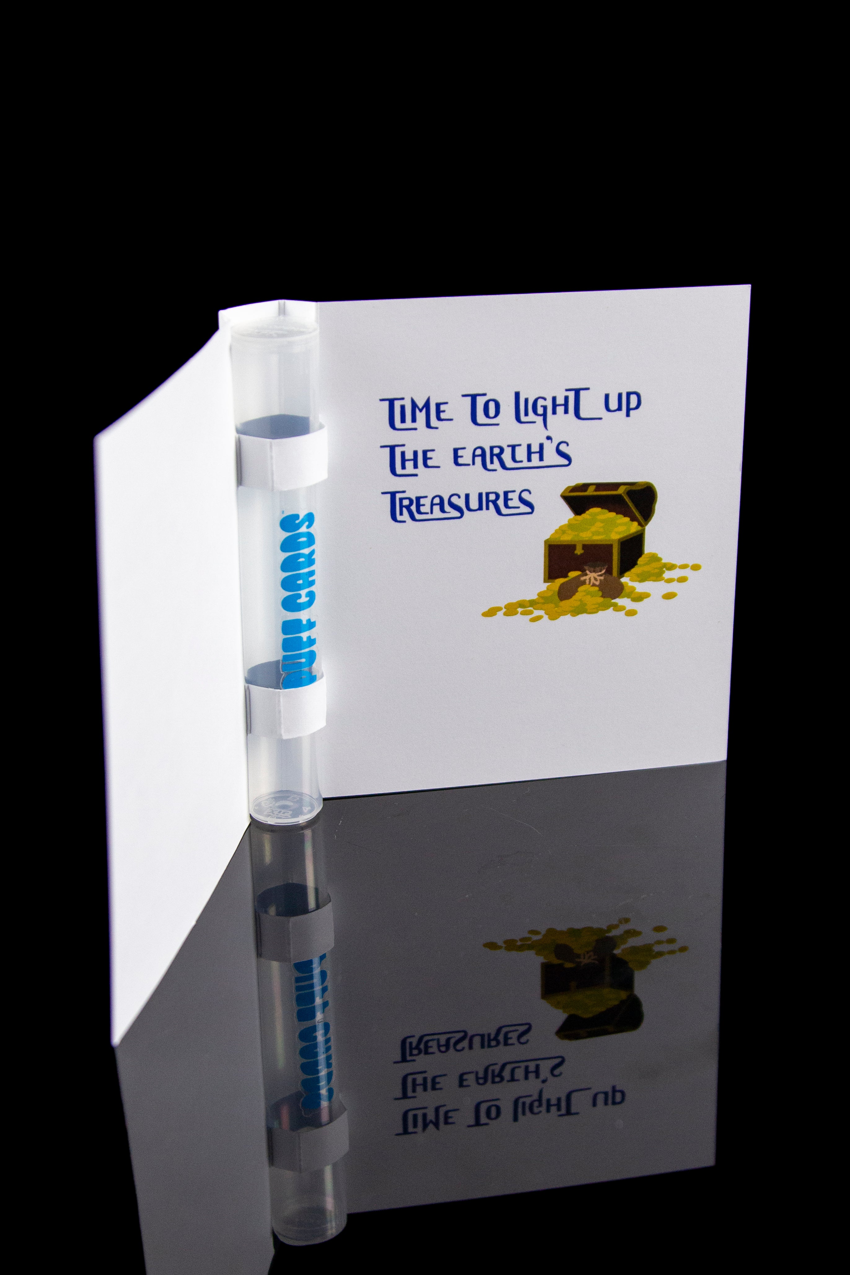 Puff Cards: Cannabis - Storing Greeting Card with Smell - Resistant Tube