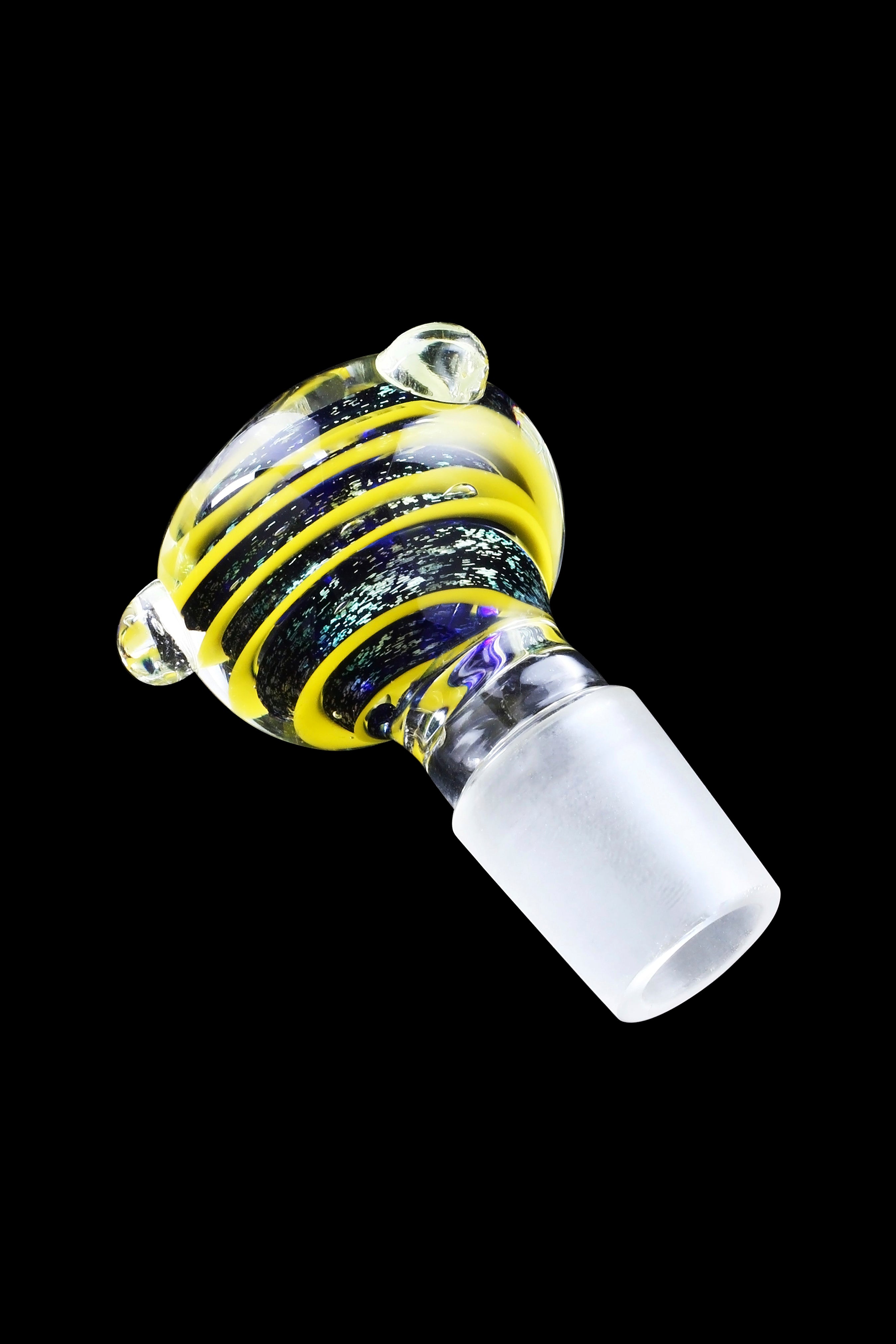 Stunning Fumed Dichro and Solid Color Cane Herb Bowl - A Must-Have!