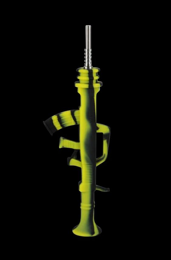 AK47 Silicone Dab Straw Collector: Titanium Tip for an Epic Dab