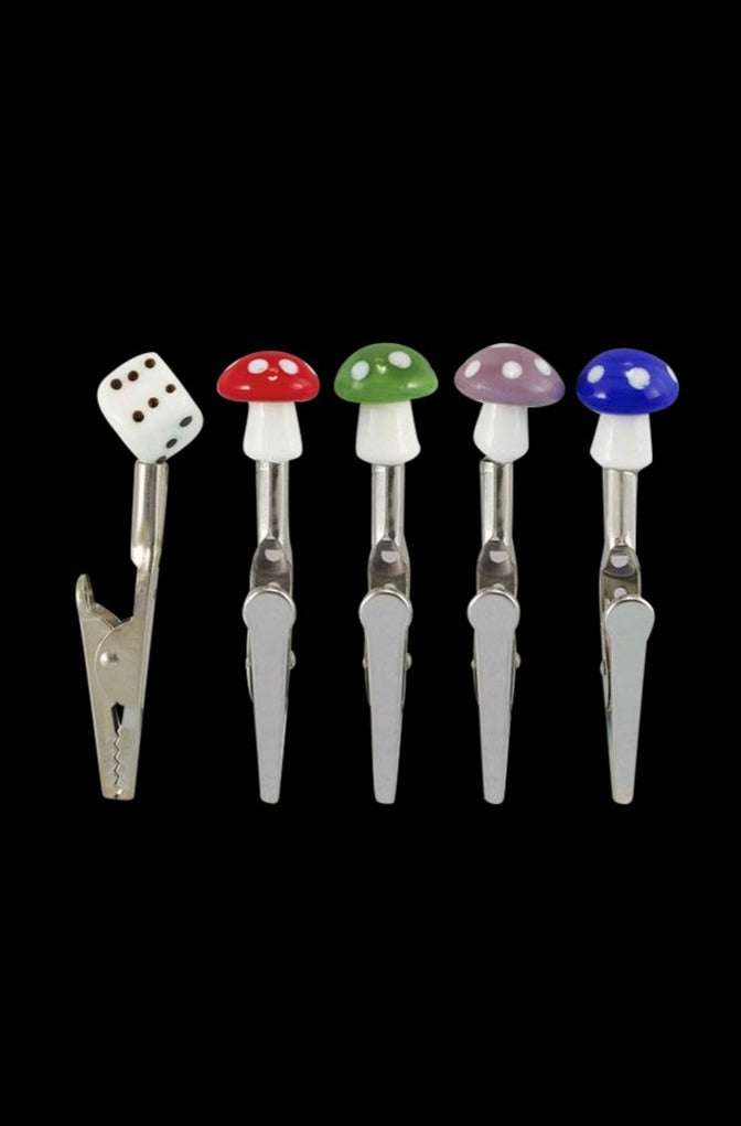 Funky Memo Clips: Mushrooms & Dice 50-Pack - Grab Yours Now!