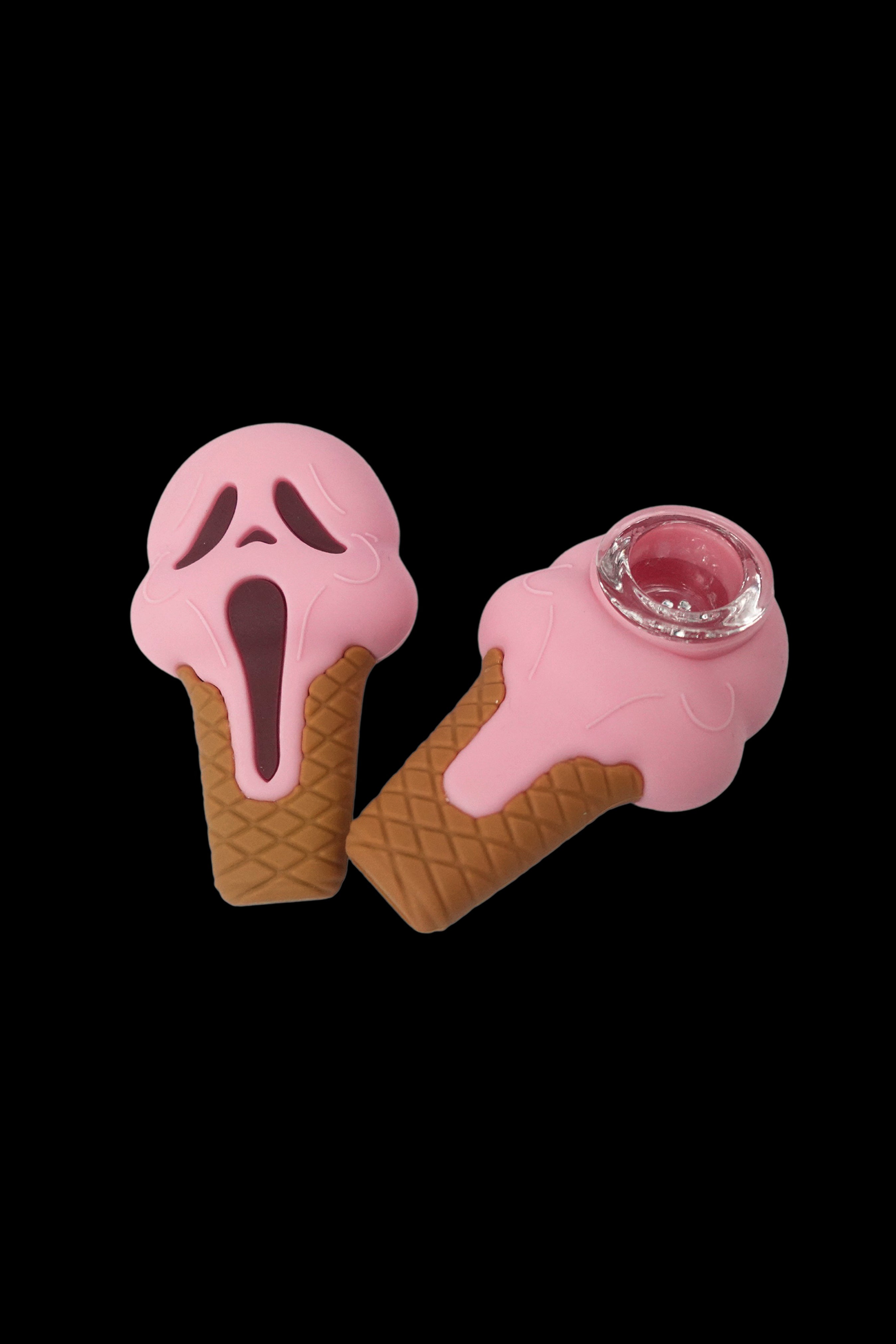 Cloud 8 Ghost Face Ice Cream Silicone Hand Pipe - The Ultimate Fun Smoking Accessory