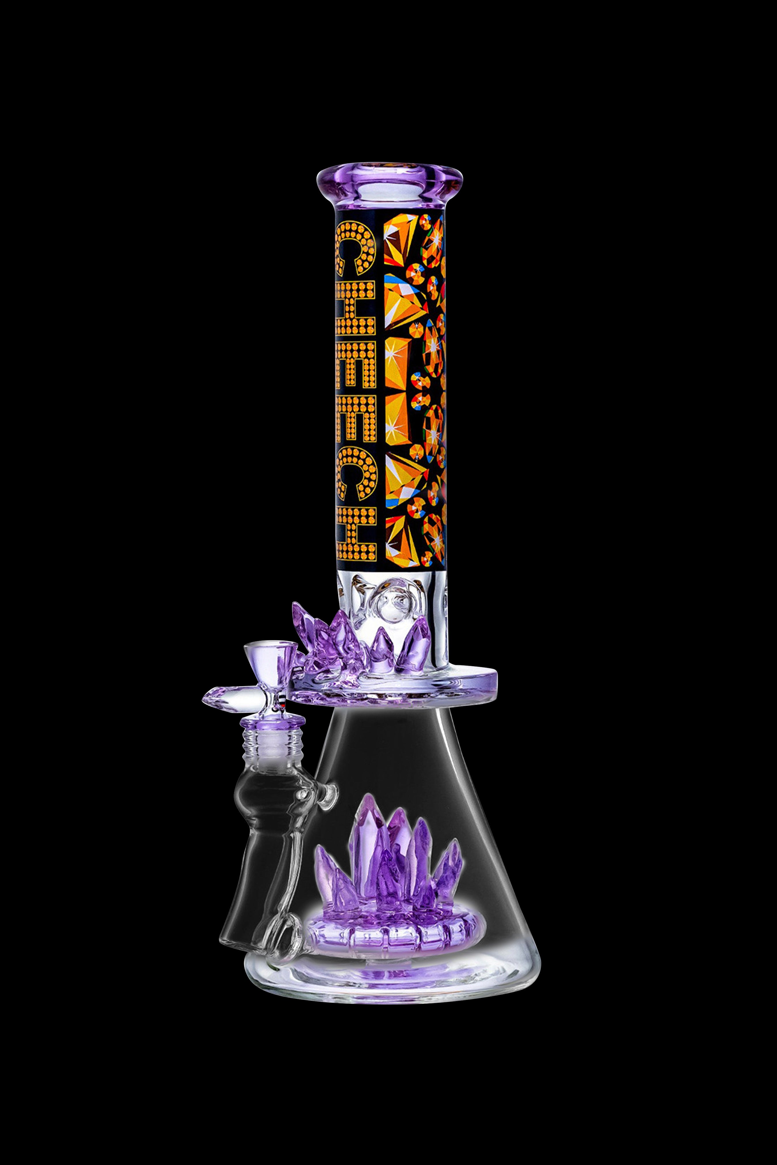 Cheech Glass 'Shining Bling Bling' Water Pipe - Elevate Your Smoke Sessions!