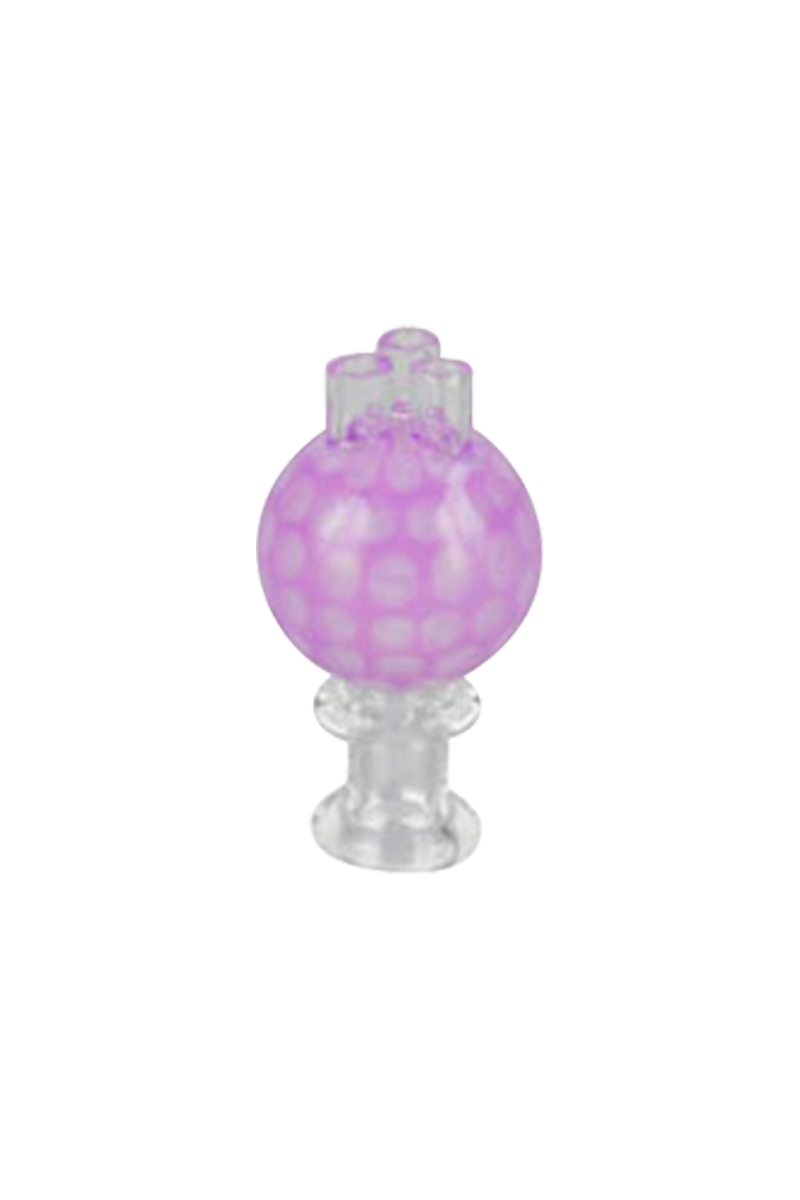 Colorful Honeycomb Triple Stem Bubble Carb Cap - Elevate Your Dabbing!