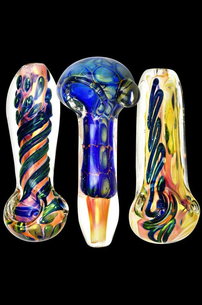 Exquisite Fumed Glass Spoon Pipe: A Work of Art
