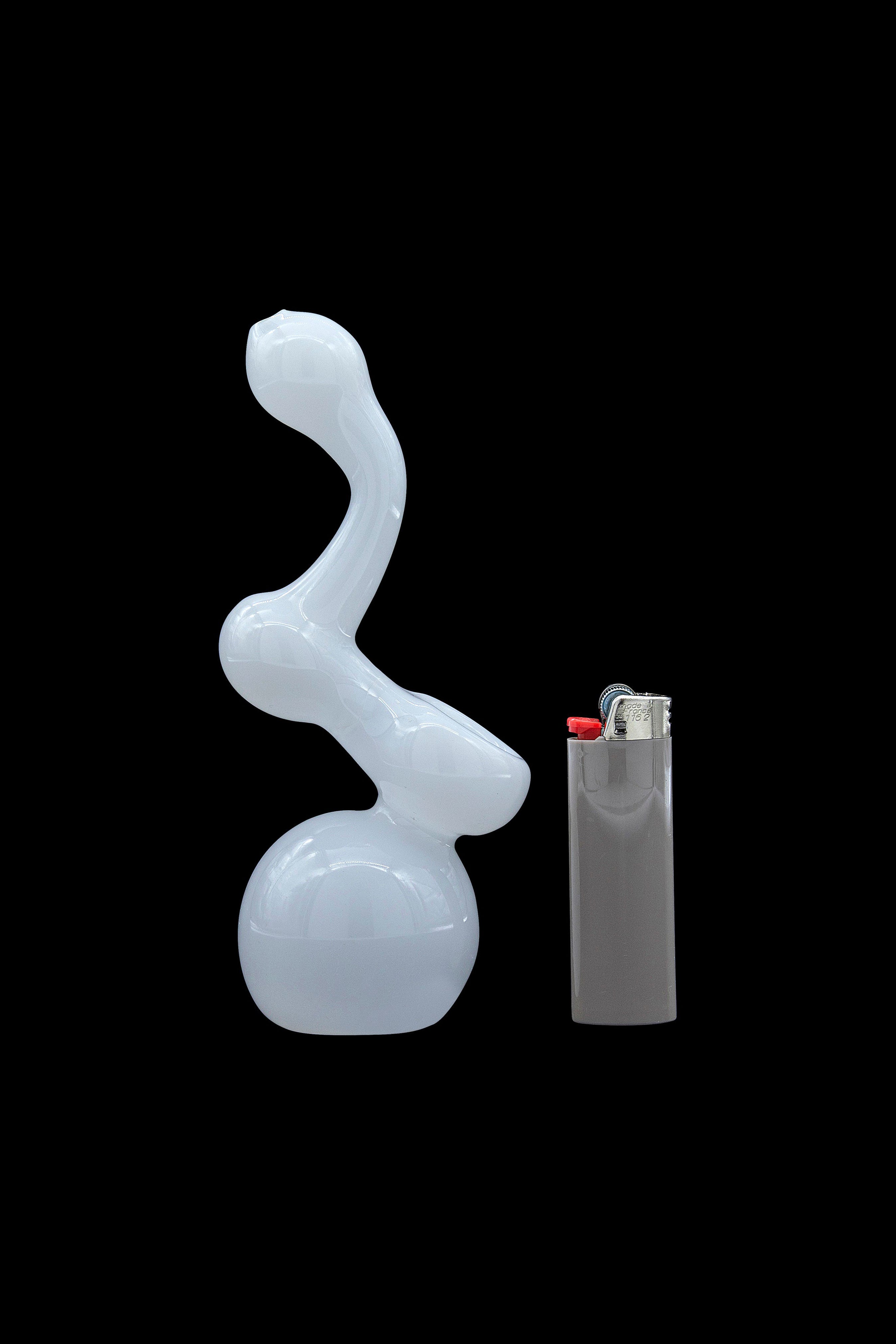 LA Pipes Ivory Sherlock Glass Pipe - A Stylish Smoking Companion