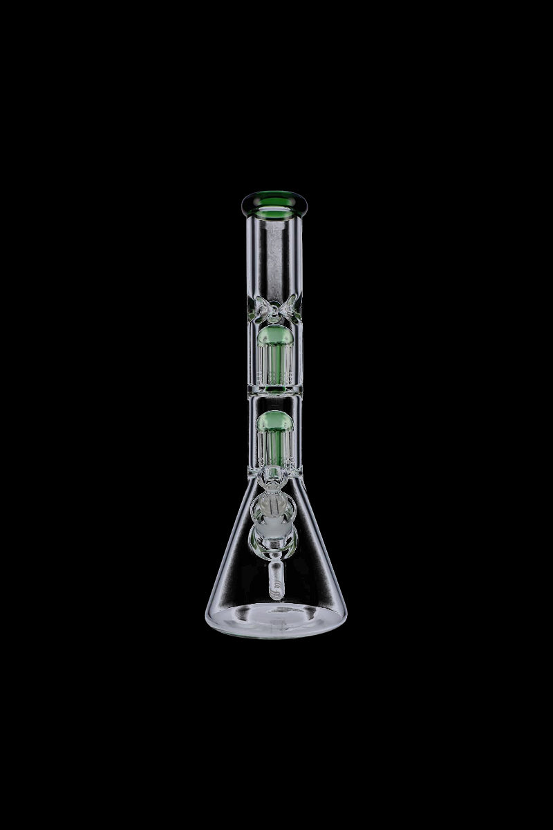 Stunning Beaker Base Glass Ice Bong with Double Tree Perc