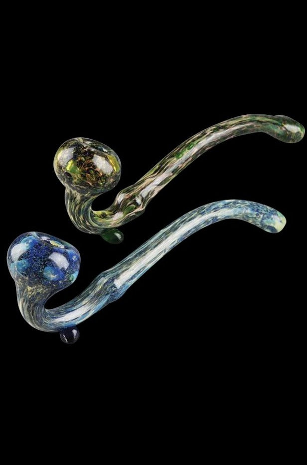 Exquisite Fumed Sherlock Glass Pipe - A Smoking Delight