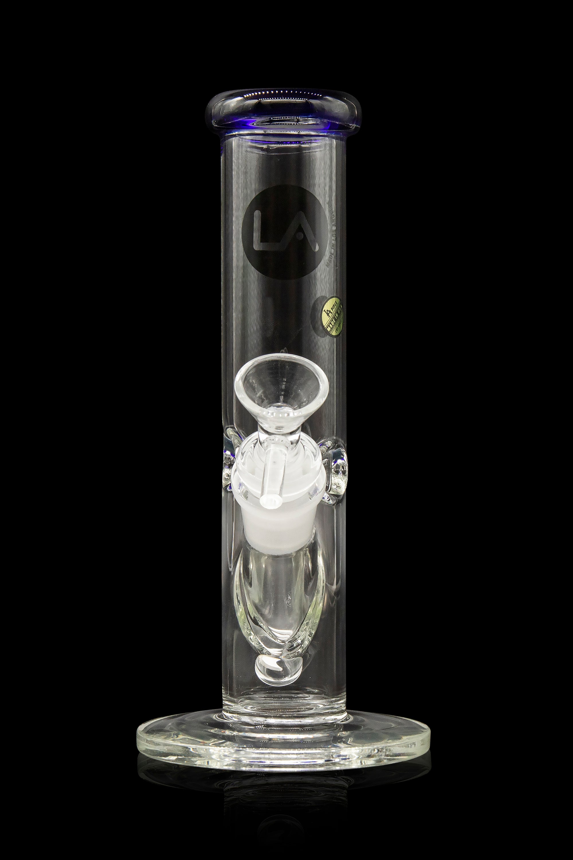 LA Pipes Borosilicate Glass Straight Tube Bong - A Timeless Classic