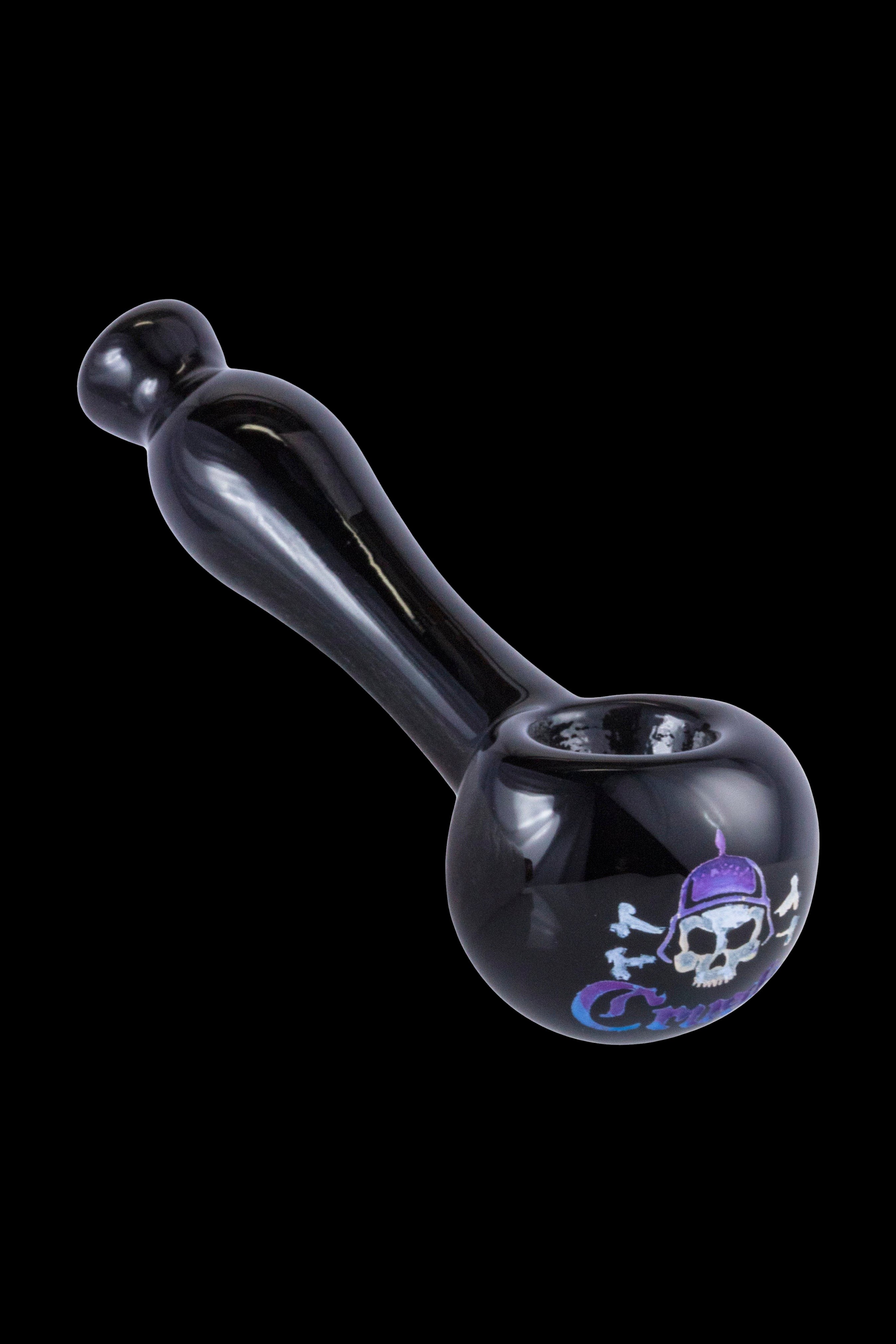 Crush Laser-Etched Hand Pipe with Stunning Skull Logo