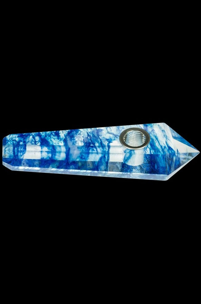 Exquisite Melted Quartz Stone Smoking Pipe