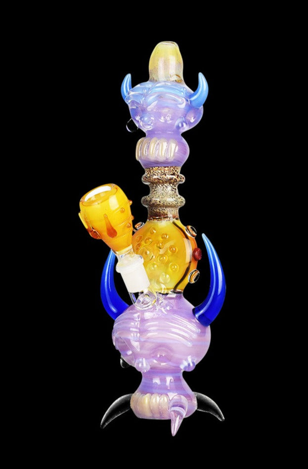 Stunning Double Skull Stack Water Pipe