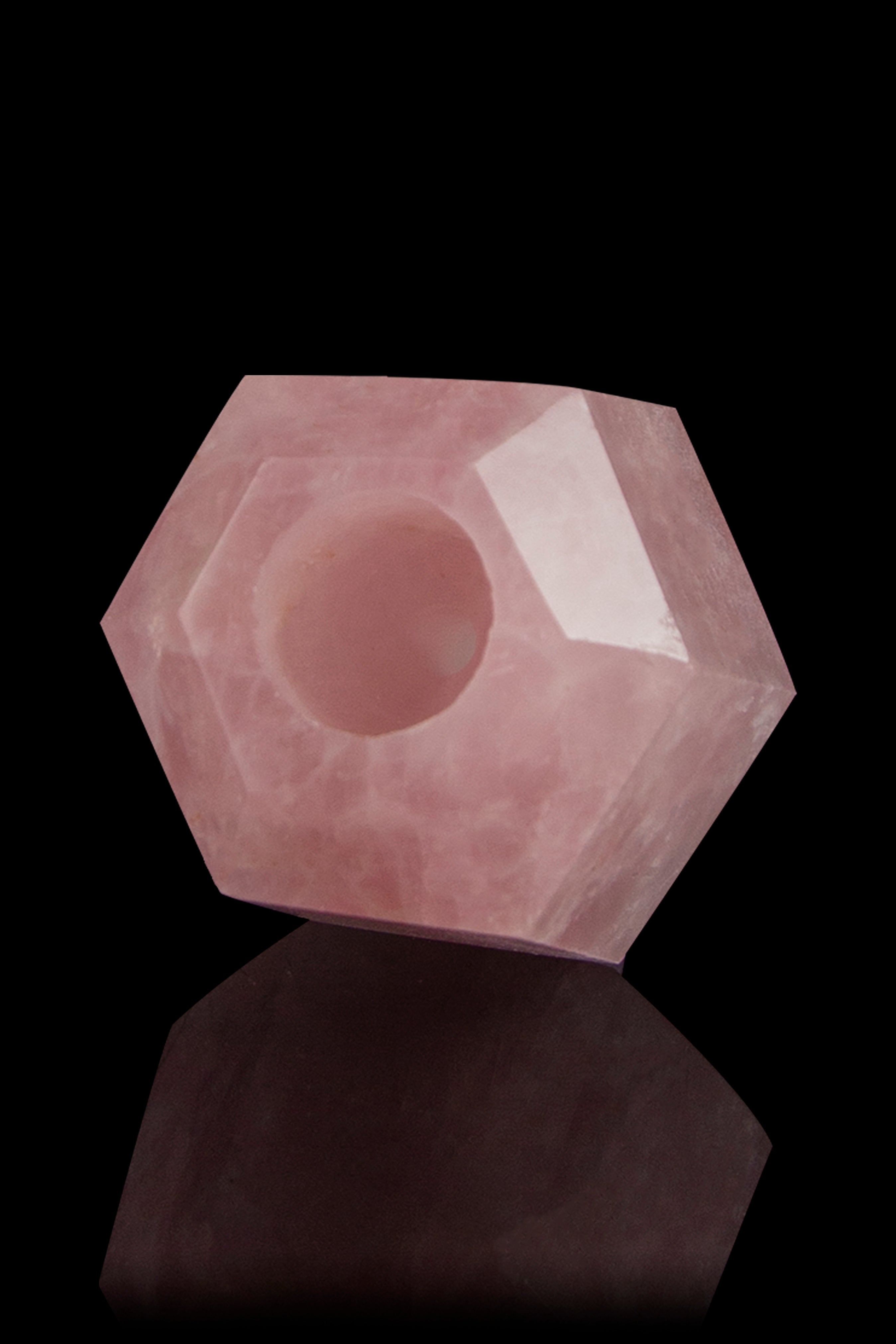 Blazin Janes Rose Quartz Crystal Herb Bowl - A Gem for Herb Lovers