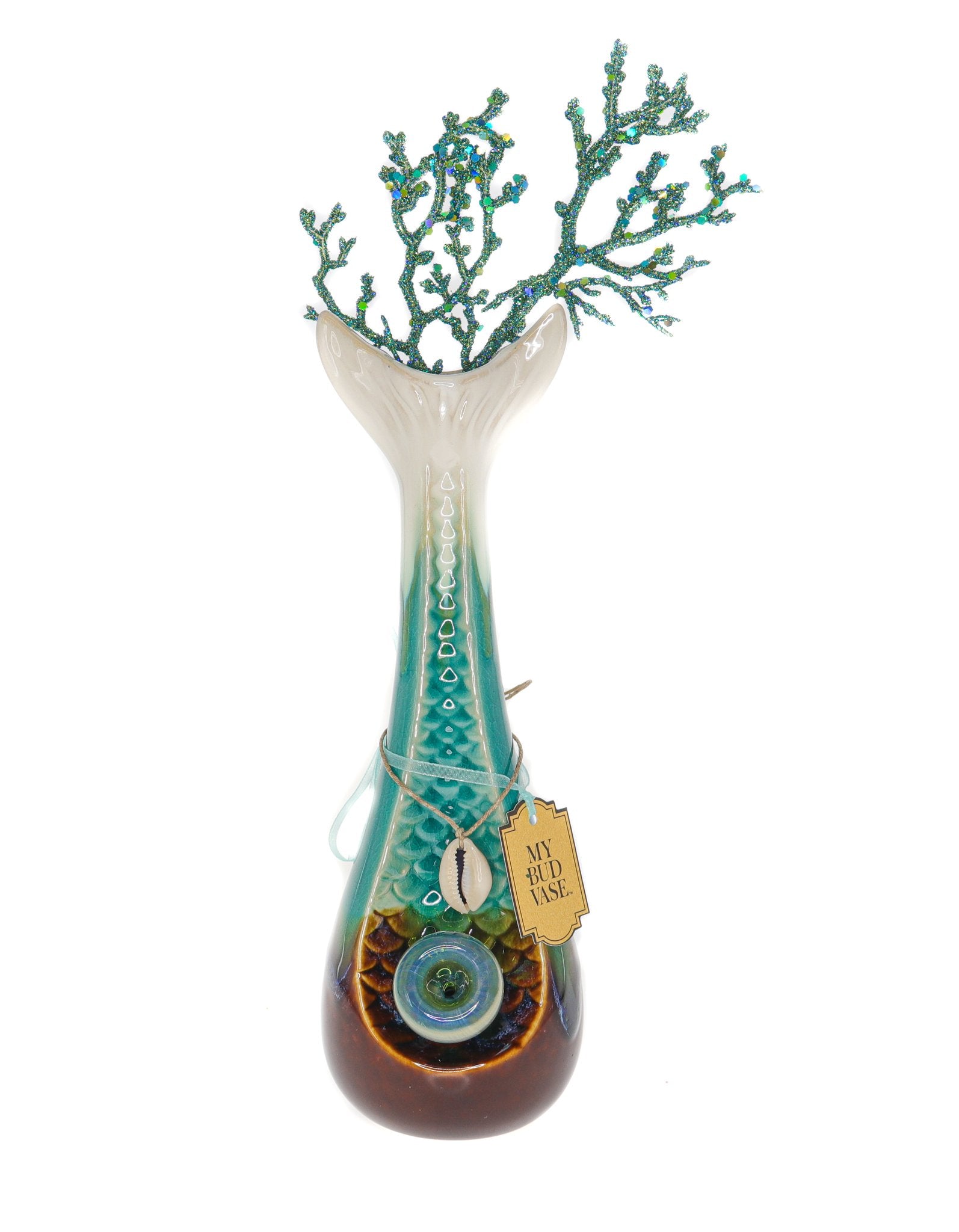 Enchanting Mermaid Water Pipe - My Bud Vase