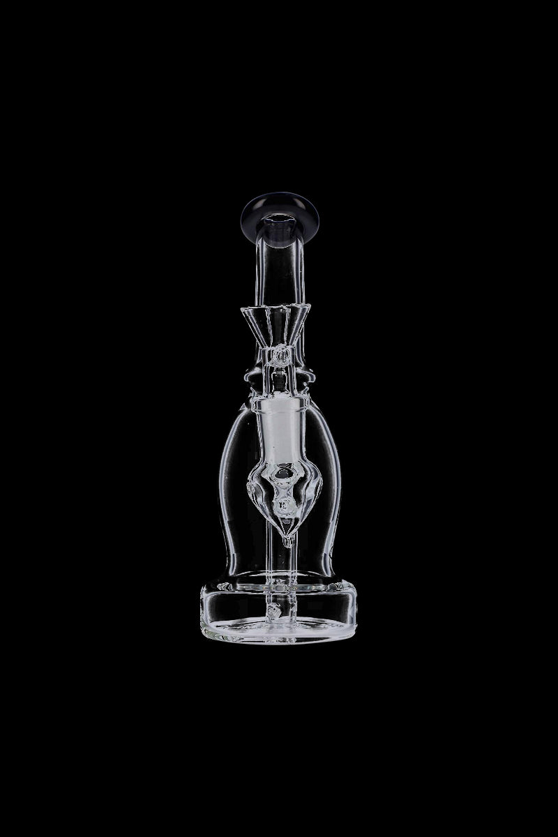 Stunning Bent Neck Glass Bubbler