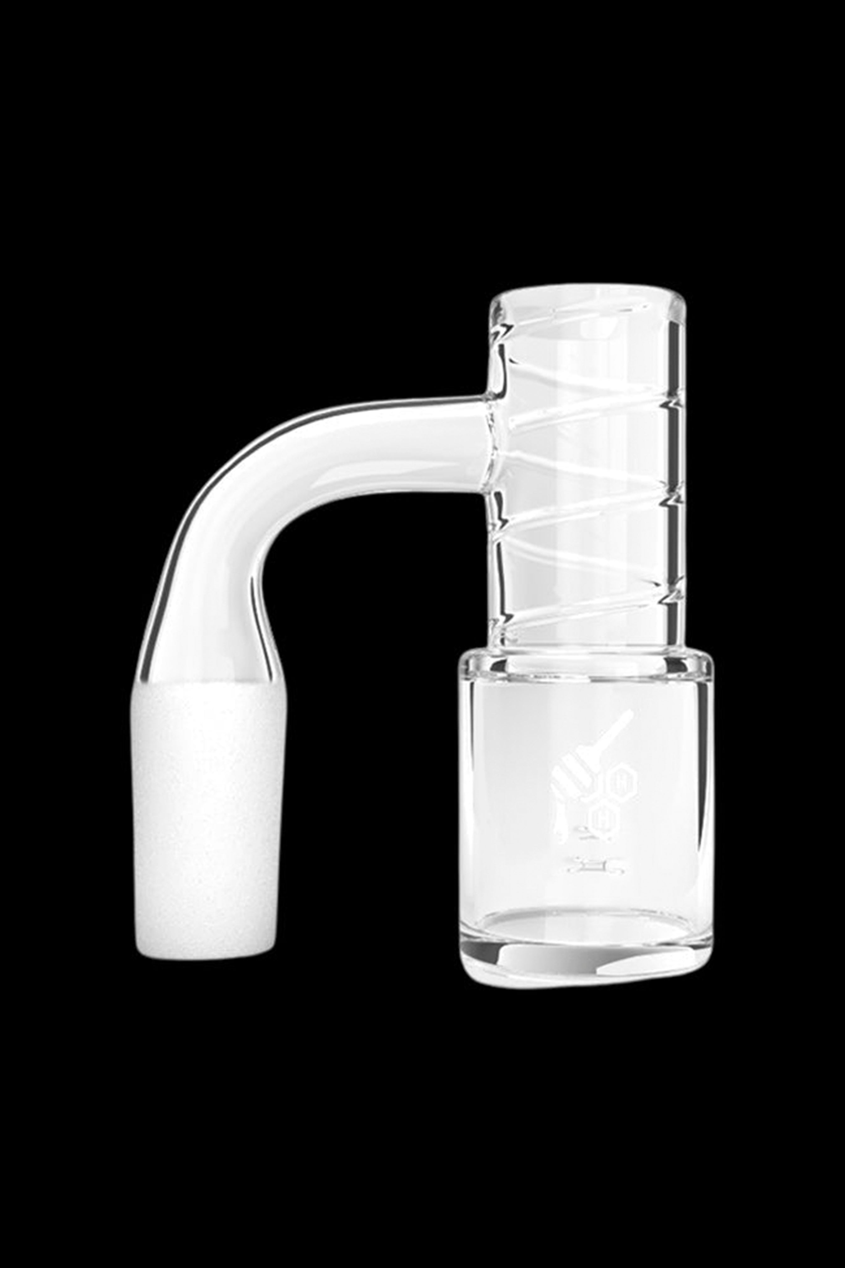 Honeybee Herb Yellow Line Honey Chamber Whirlwind Quartz Banger - A Stunning Dabbing Essential