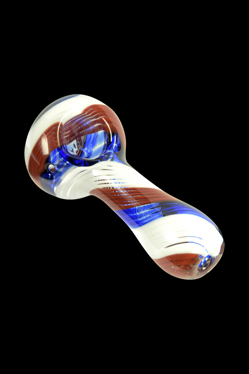 Patriotic Glassheads Inside-Out Spoon Pipe