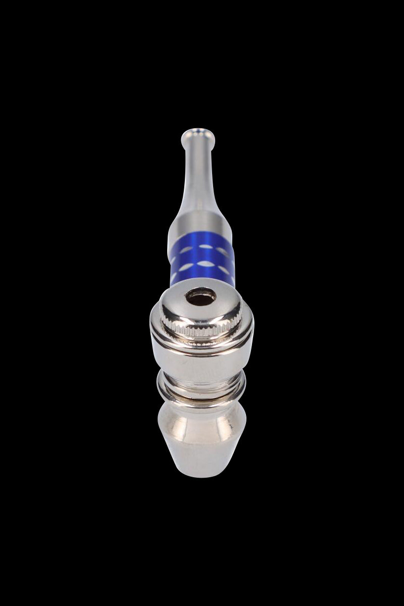 Gorgeous Colored Stem Metal Hand Pipe