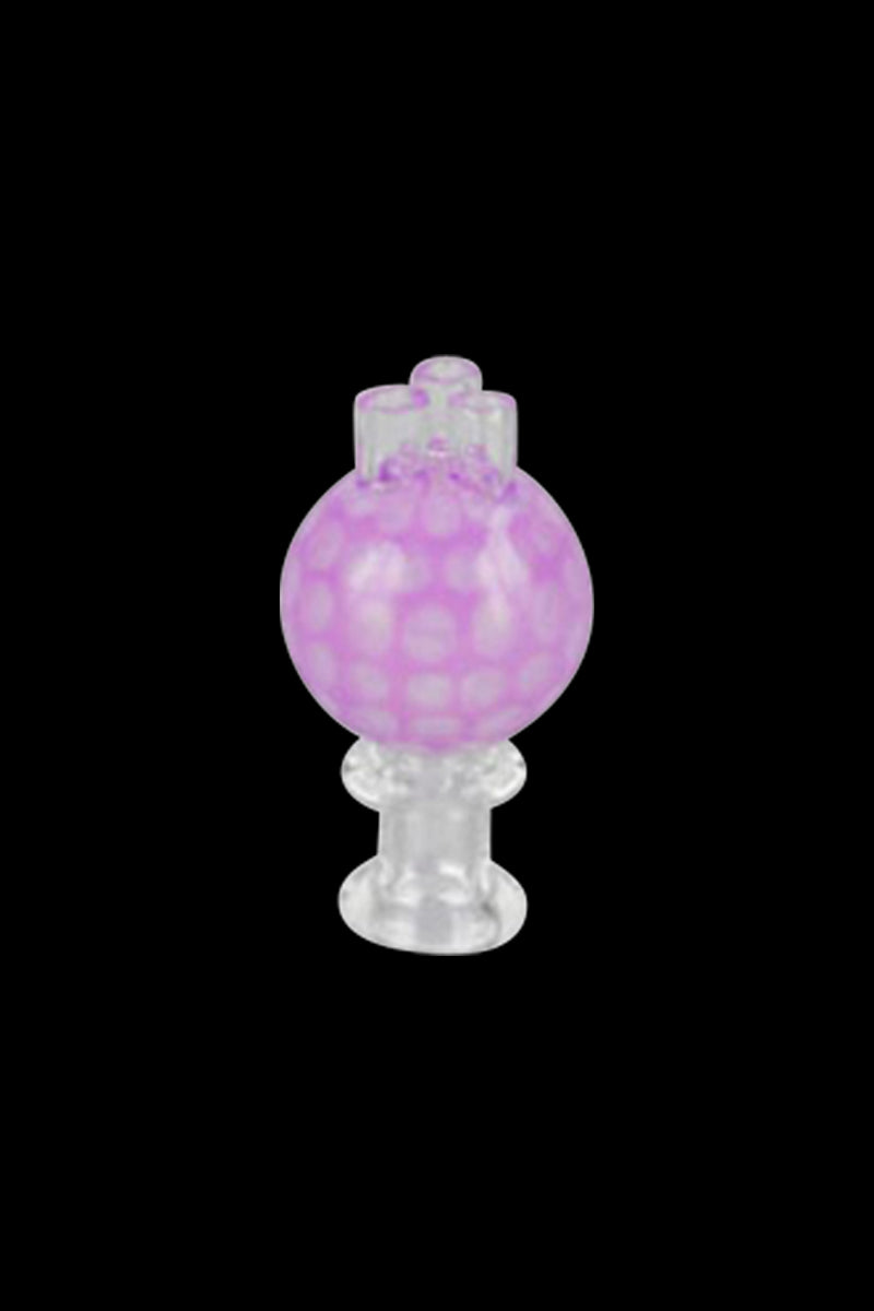 Colorful Honeycomb Triple Stem Bubble Carb Cap - Elevate Your Dabbing!