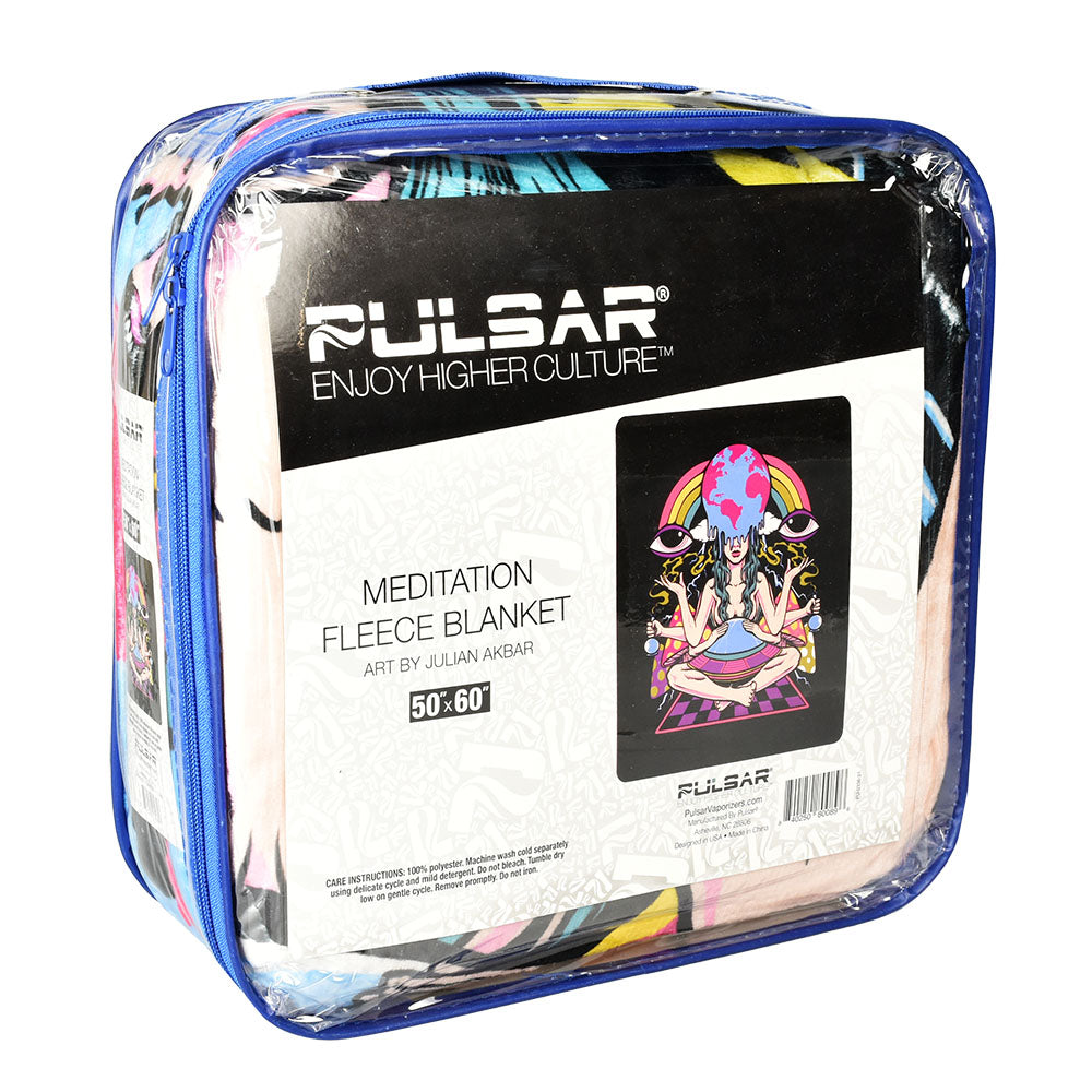 Pulsar Meditation Fleece Throw Blanket - A Must-Have for Relaxation
