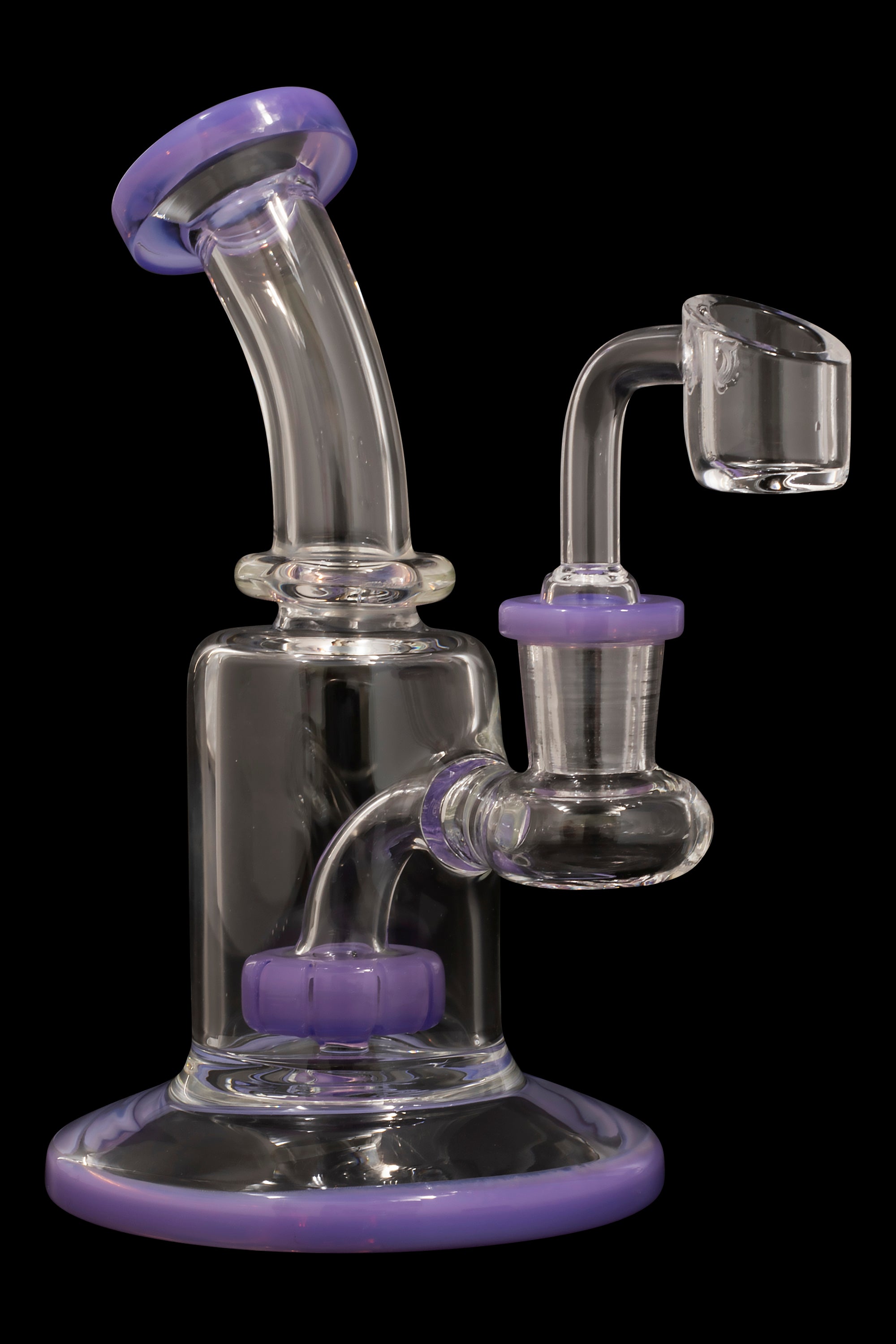 Stylish Colored Accent Dab Rig - Perfect for On-the-Go!