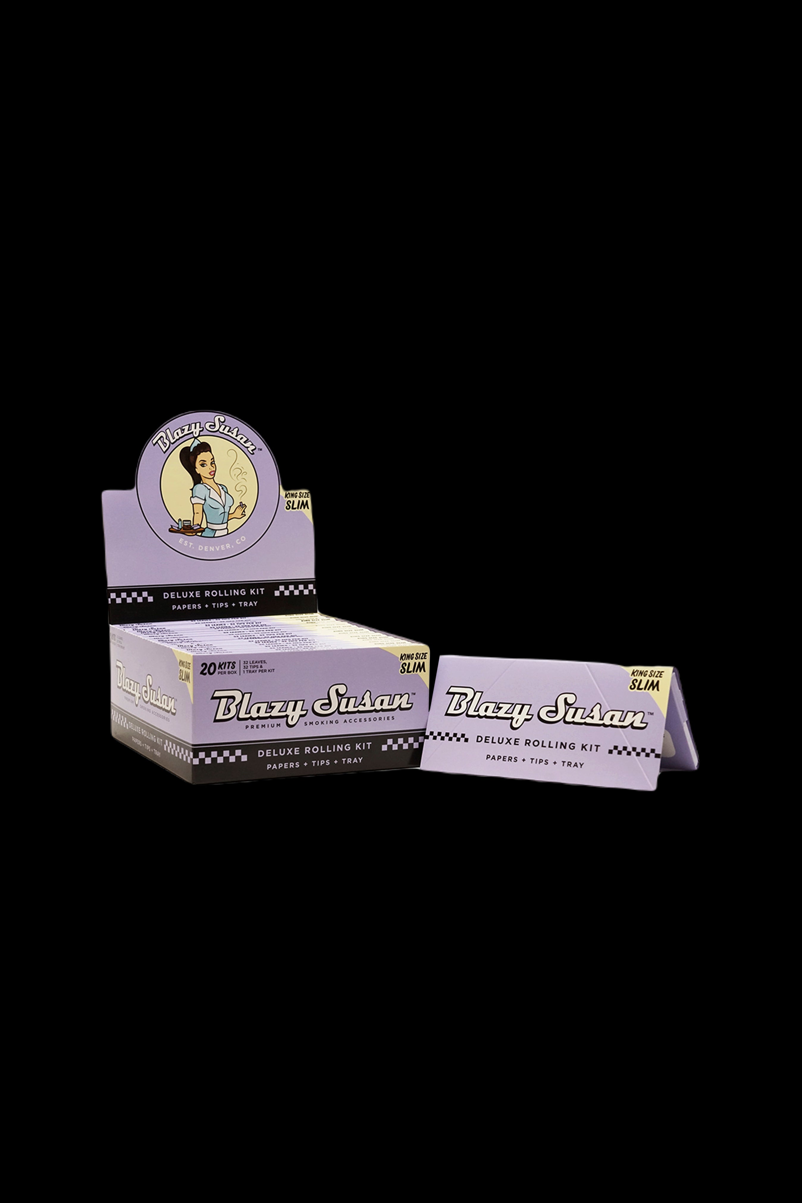Blazy Susan's Irresistible Purple Rolling Papers and Kits
