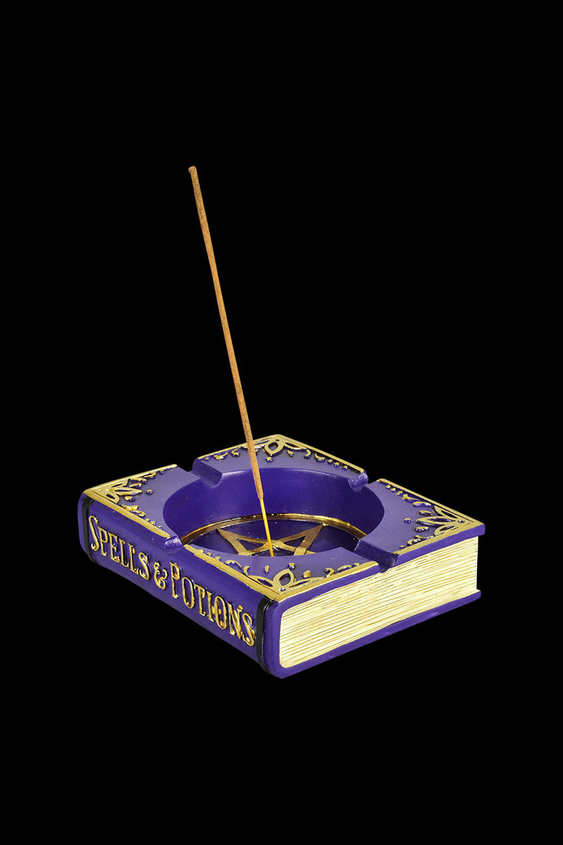 Enchanting Pentagram Spell Book Incense Burner & Ashtray