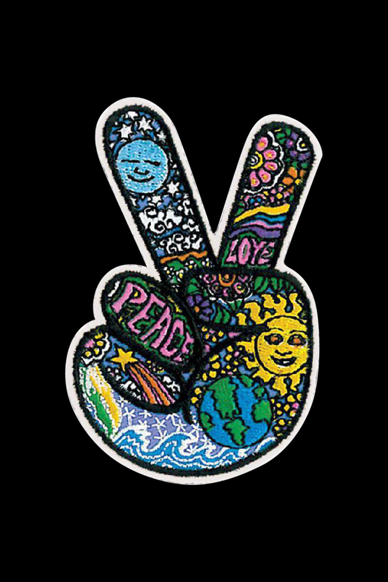 Dan Morris's Peace Fingers Embroidered Patch - A Symbol of Peace!