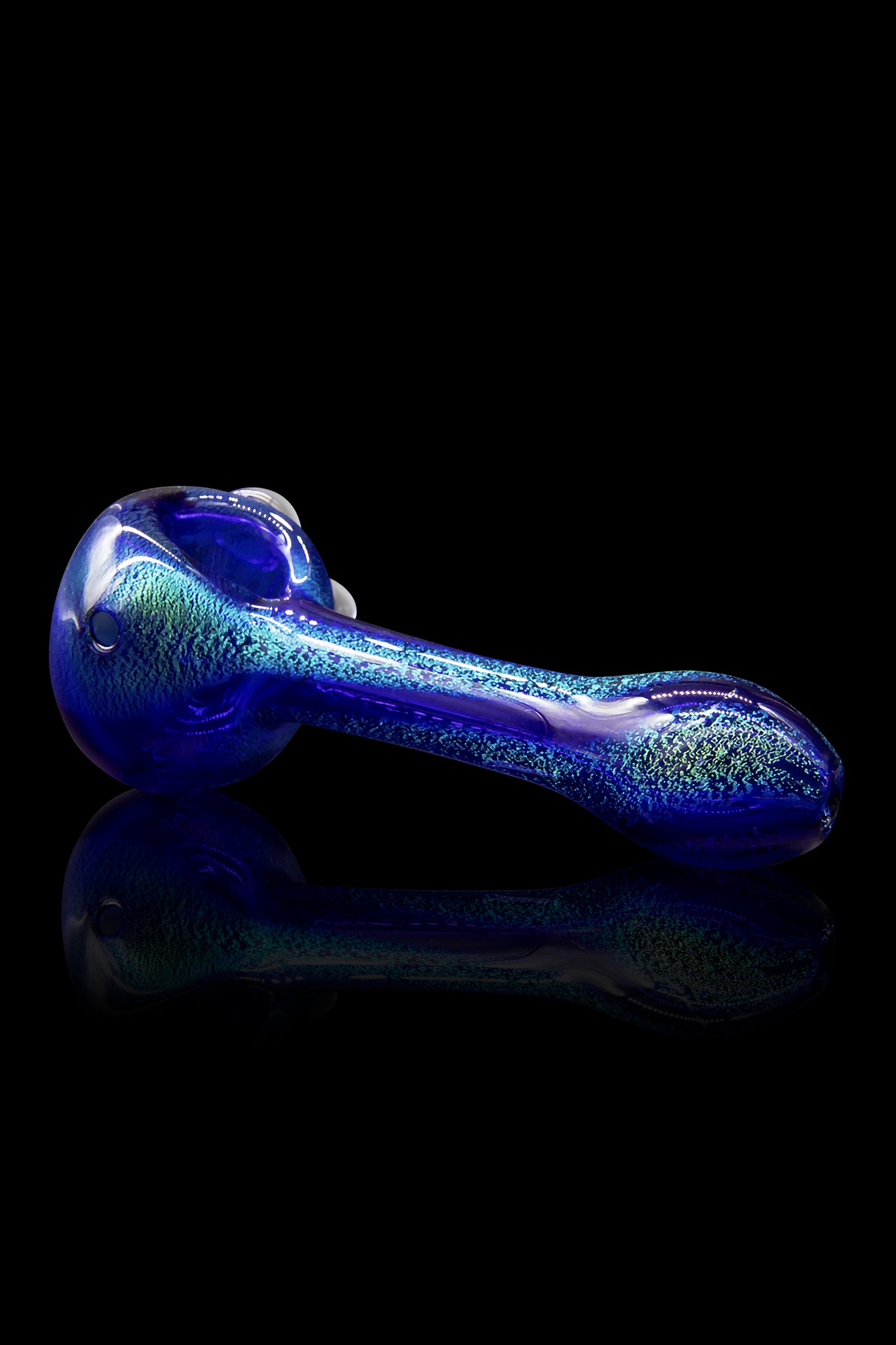 LA Pipes Blue Dream Solid Blue Dichro Spoon - A Smoking Marvel