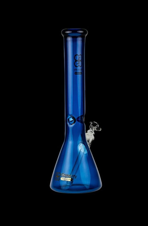 Grasscity's Stunning Limited Edition Cobalt Blue Beaker Ice Bong - Grab Yours Now!