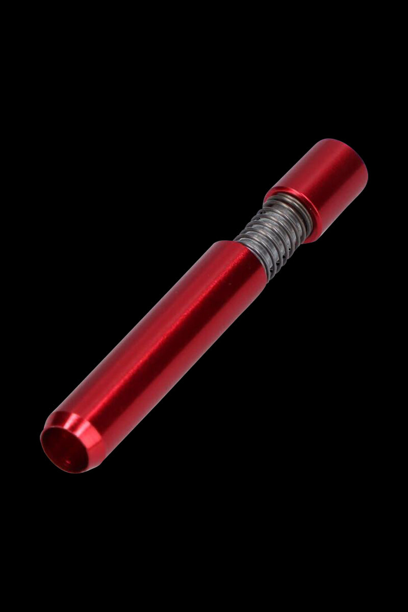 Awesome Metal Spring-Loaded One Hitter Pipe