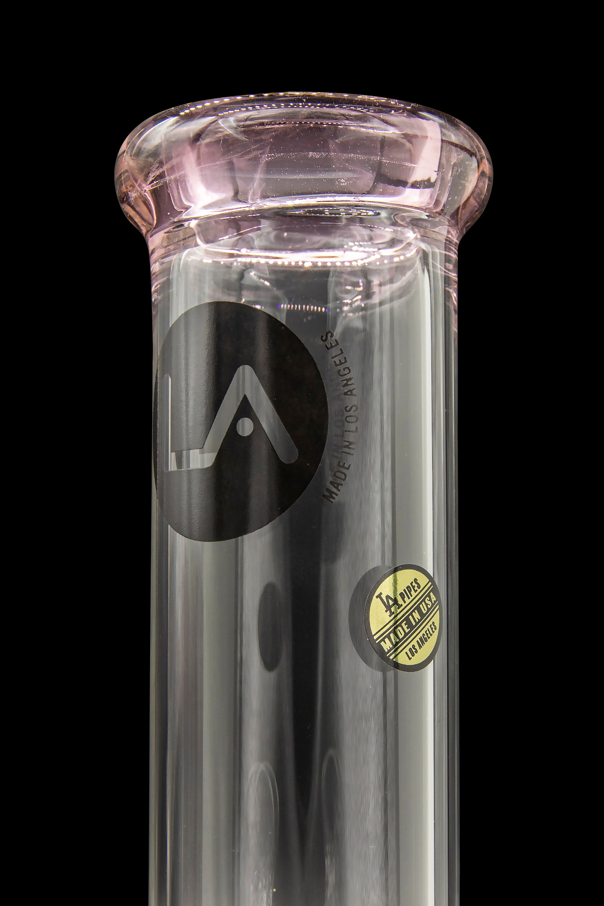 LA Pipes Borosilicate Glass Straight Tube Bong - A Timeless Classic
