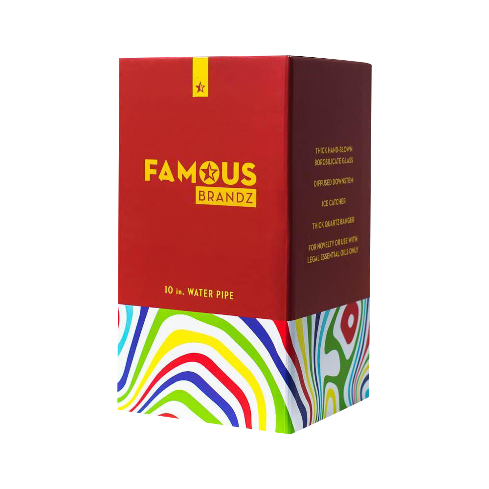 Famous Brandz Amnesia Dab Rig with Quartz Banger - A Trippy Smoking Experience