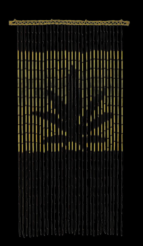 All Fun Gifts' Enchanting Bamboo Beaded Hemp Leaf Door Curtain