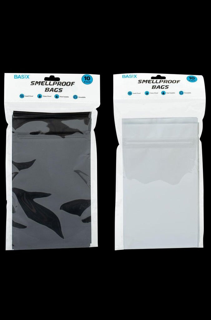 Basix Premium Resealable Smell - Proof Bags - 12 Pack! Get Yours Now!