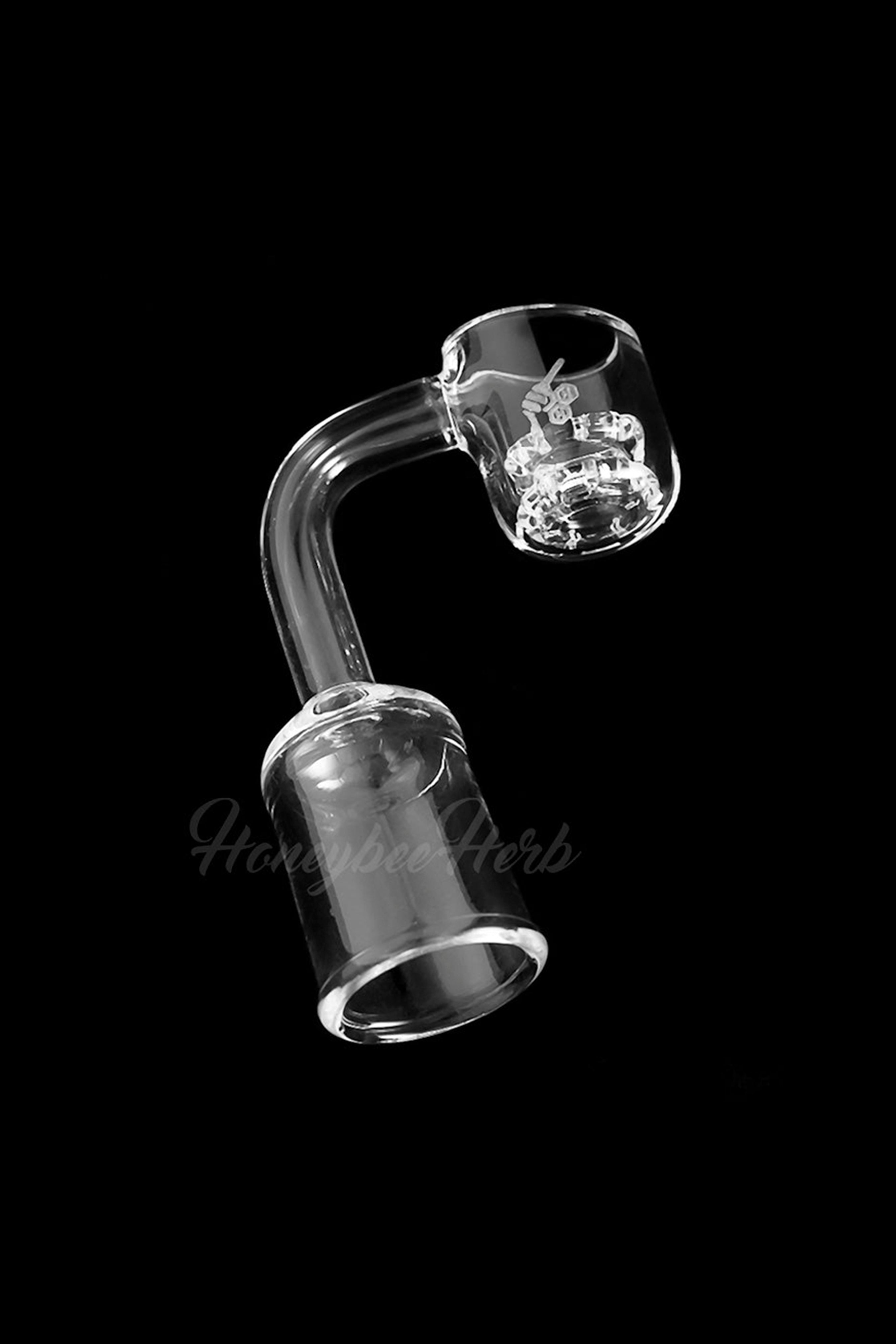 Honeybee Herb's Stunning Honeycomb Knot Quartz Banger - Yellow Line