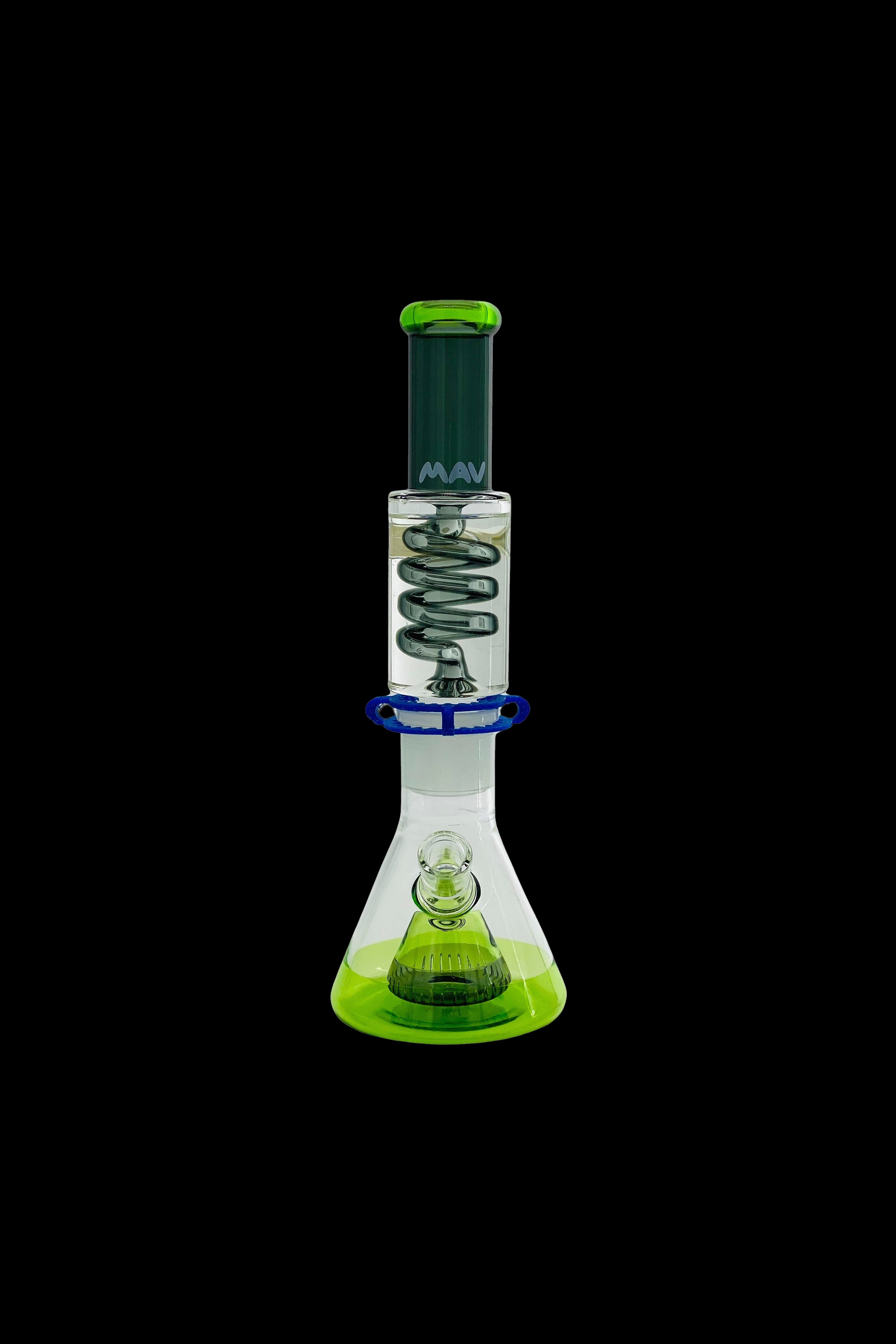 MAV Glass Slitted Pyramid Beaker Freezable Coil System - Premium Smoking Experience